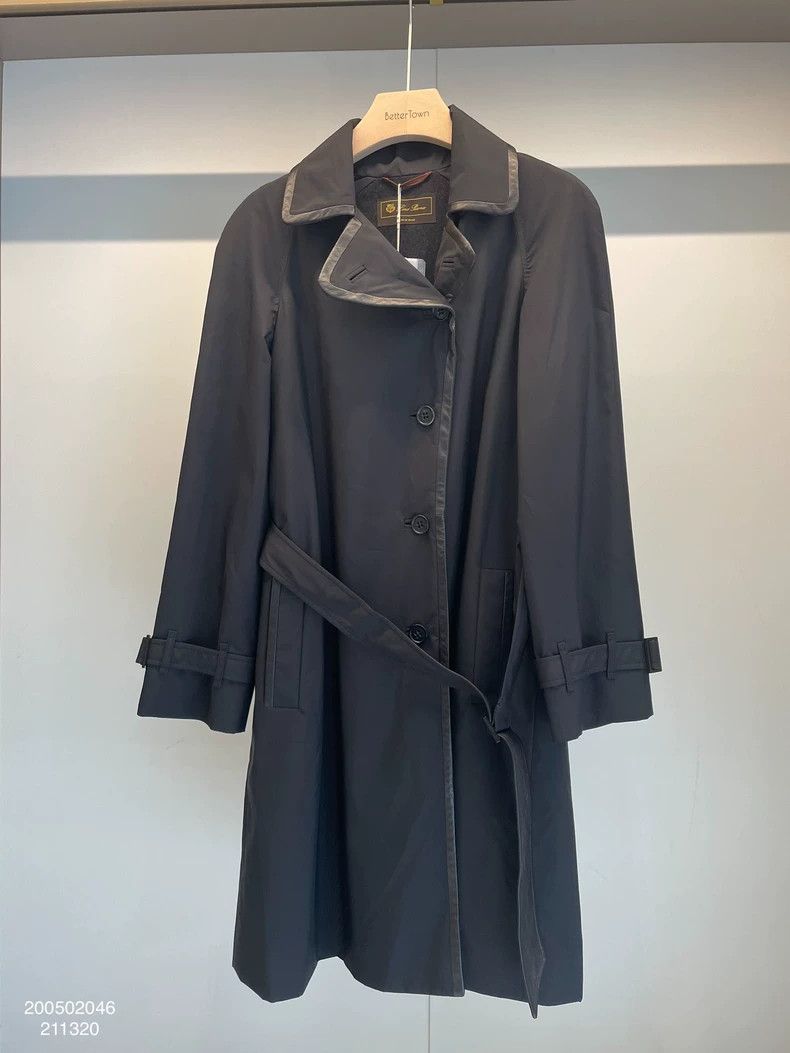 Loro Piana LORO PIANA Black wool overcoat Size M / US 6-8 / IT 42-44 - 1 Thumbnail