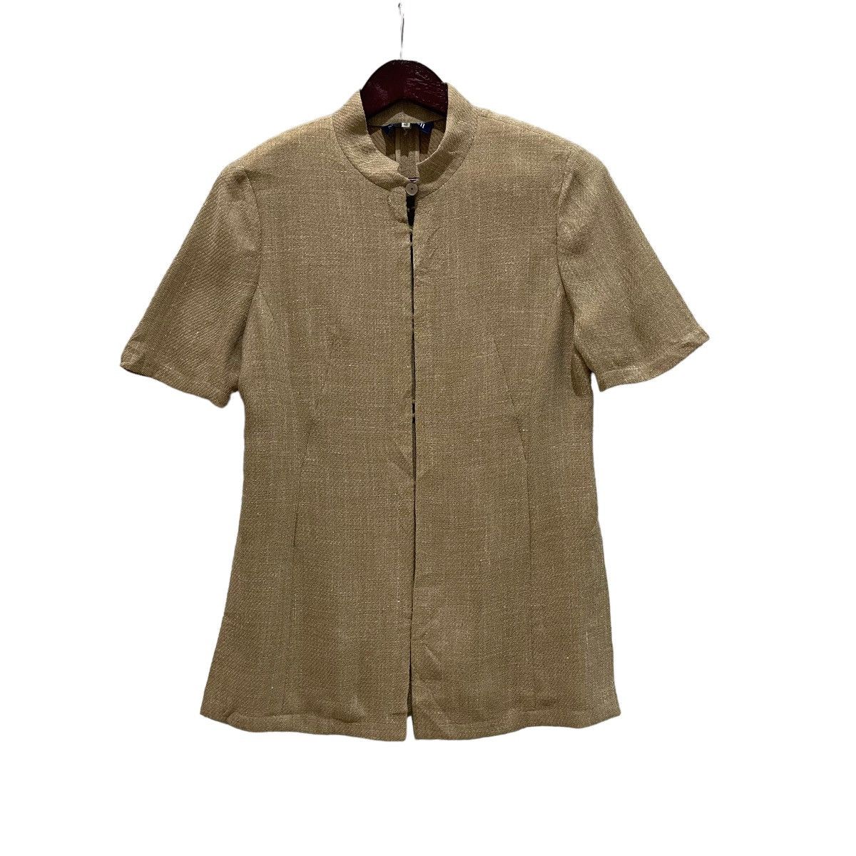 Vintage Nino Cerruti Made in Japan Linen Short Sleeve Shirt