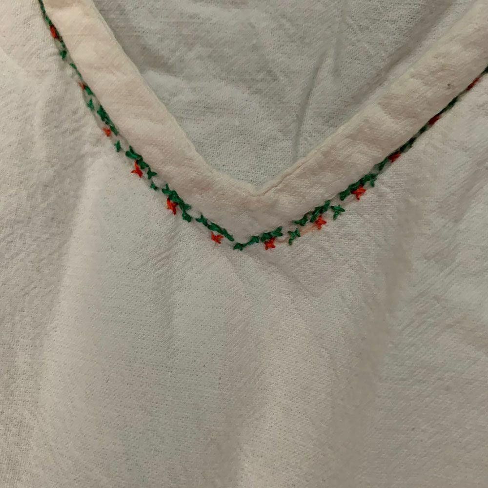 Designer Pre Owned White Hand Made Blouse M Size M / US 6-8 / IT 42-44 - 5 Thumbnail