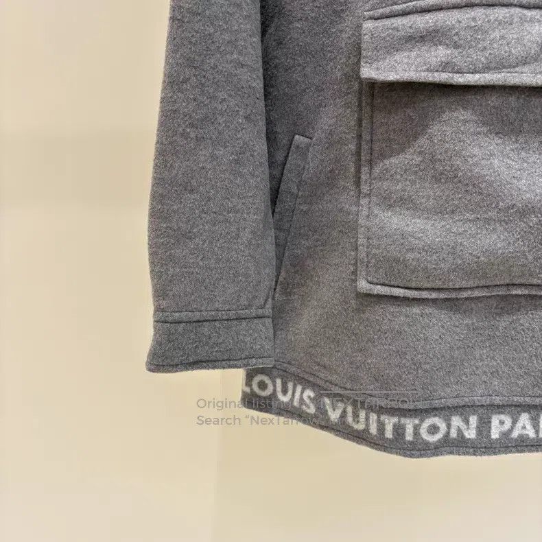 Louis Vuitton Louis Vuitton 21fw Half Zip Inside Full Logo Patchwork Hoo Size XS / US 0-2 / IT 36-38 - 5 Thumbnail