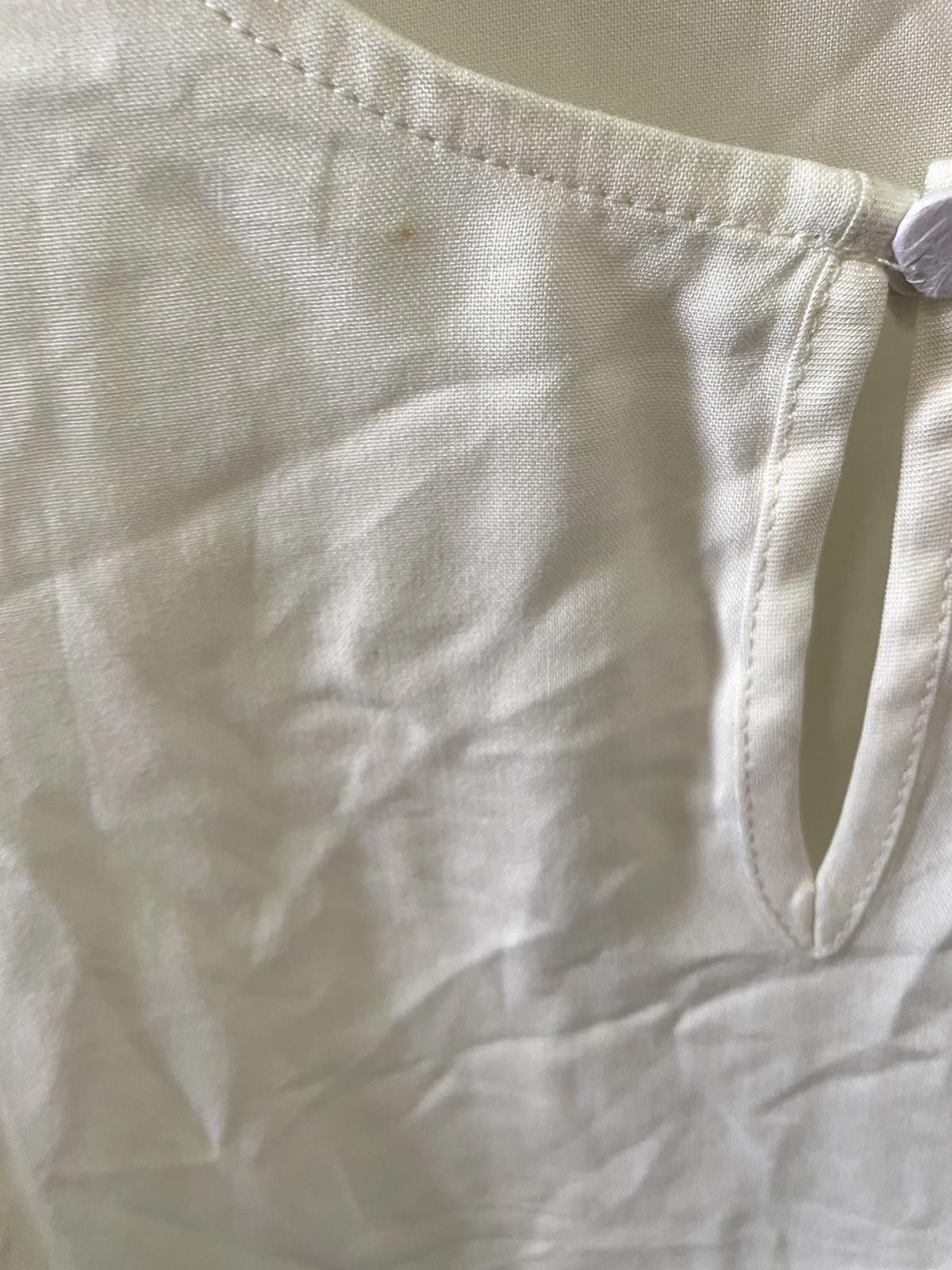 Designer Vero Moda Women's White 3/4 Sleeve Top Size S Size S / US 4 / IT 40 - 4 Thumbnail