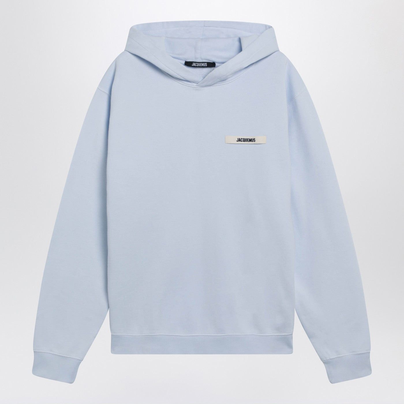 Jacquemus Jacquemus Light Blue Sweatshirt With Gros-Grain Logo Size US S / EU 44-46 / 1 - 1 Thumbnail