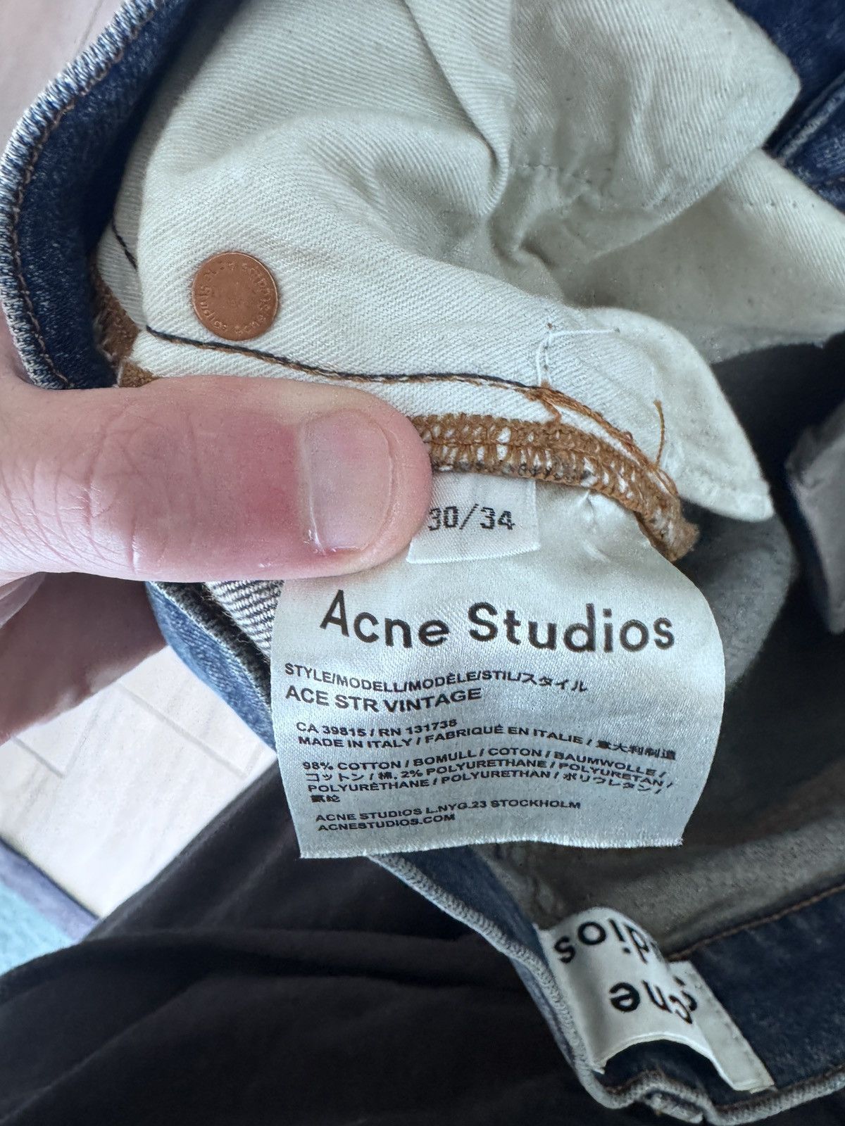 Acne Studios Acne Ace Straight Leg Vintage Size US 30 / EU 46 - 8 Thumbnail