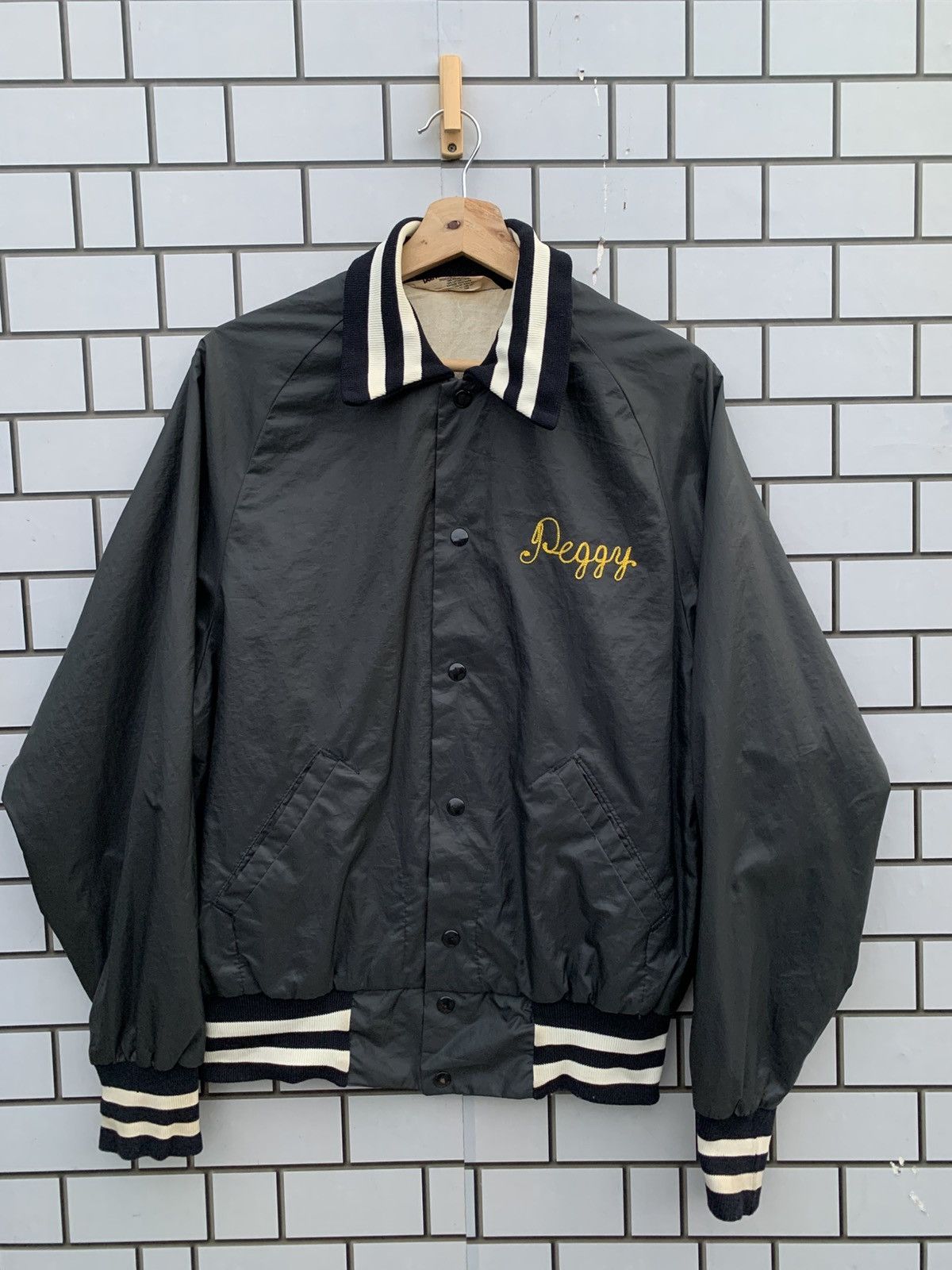 Vintage Vintage 80s Peggy Bon Alleson Athletic Work Bomber Jacket Size US M / EU 48-50 / 2 - 1 Thumbnail