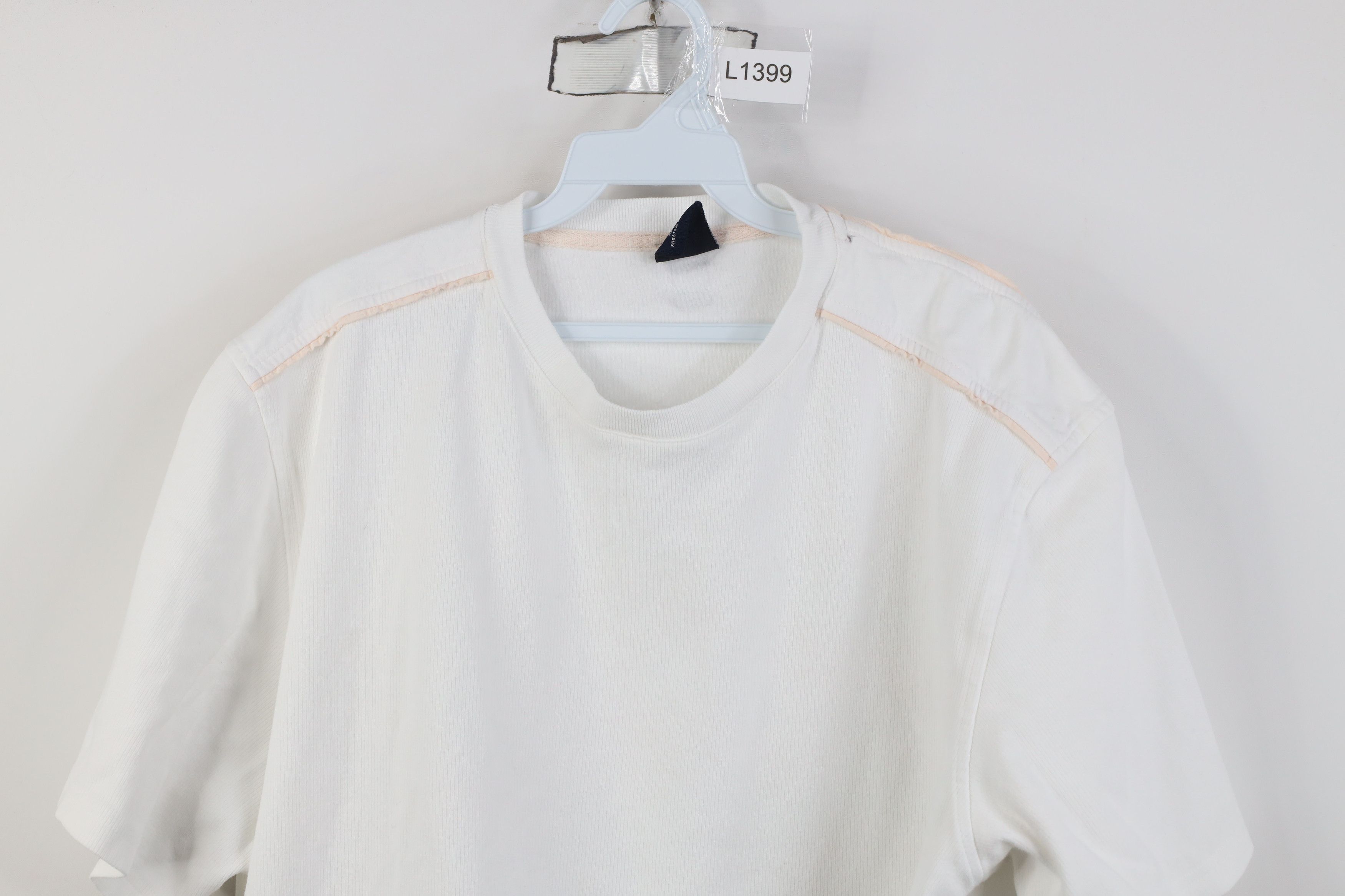 Nautica Vintage 90s Nautica Heavy Cotton Ribbed Knit T-Shirt White Size US XL / EU 56 / 4 - 2 Thumbnail