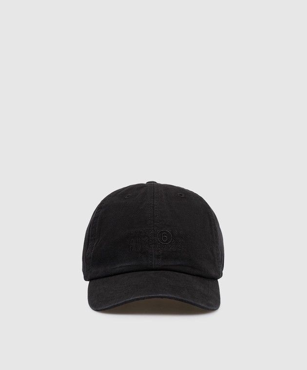 MM6 MM6 Cotton Black Cap , patch logo Size ONE SIZE - 1 Thumbnail