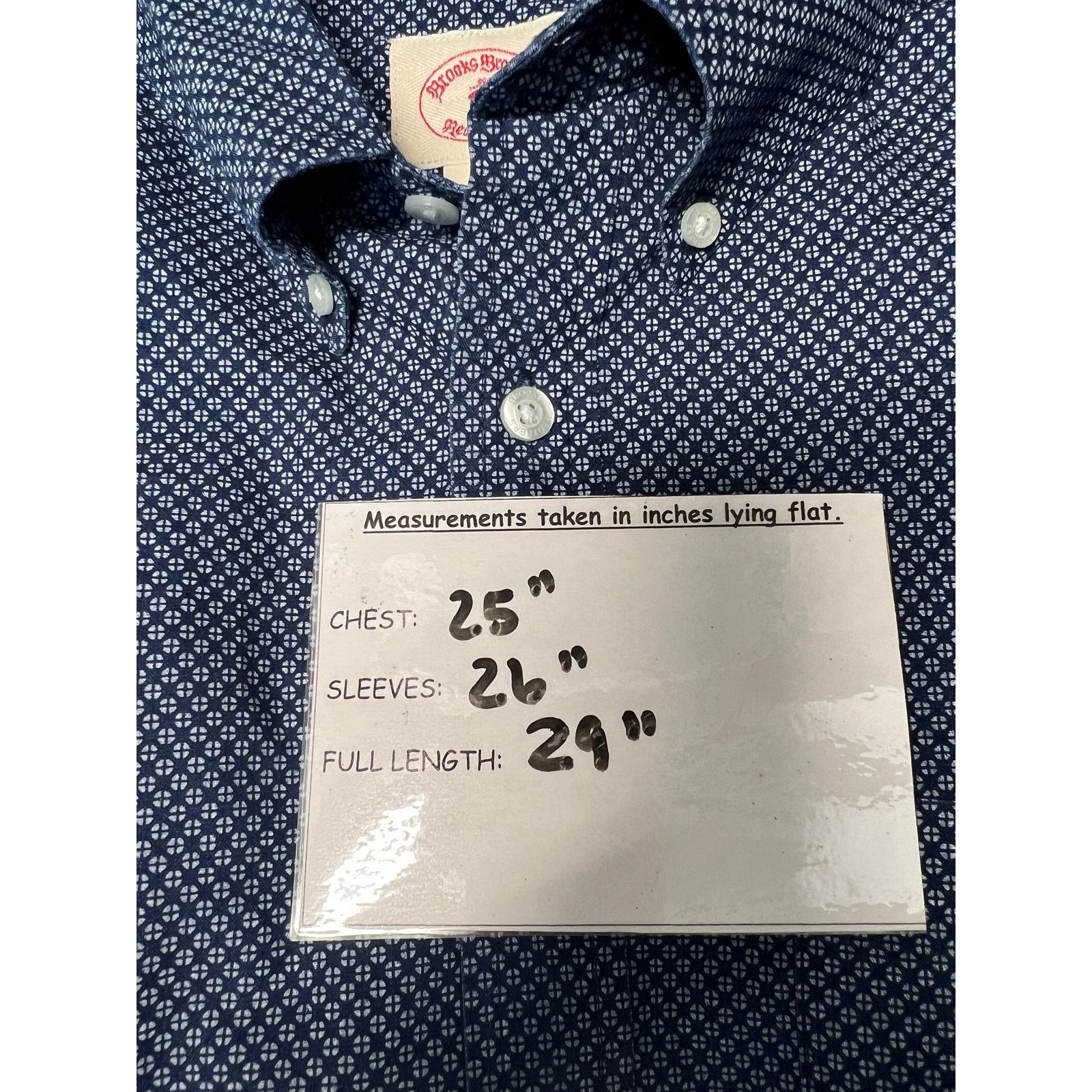 Brooks Brothers Brooks Brothers Red Fleece Cotton Blue White Long Sleeve Size US L / EU 52-54 / 3 - 11 Thumbnail