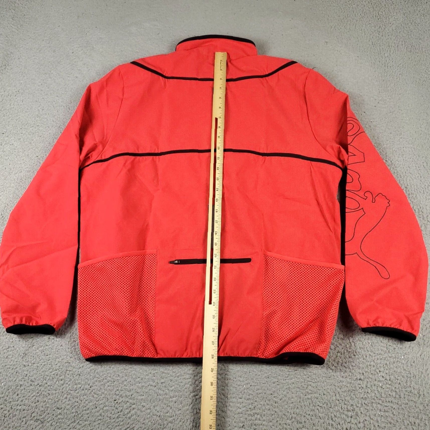 Puma PUMA X P.A.M. Windbreaker Jacket Mens Medium Red Activewear Size US M / EU 48-50 / 2 - 5 Thumbnail