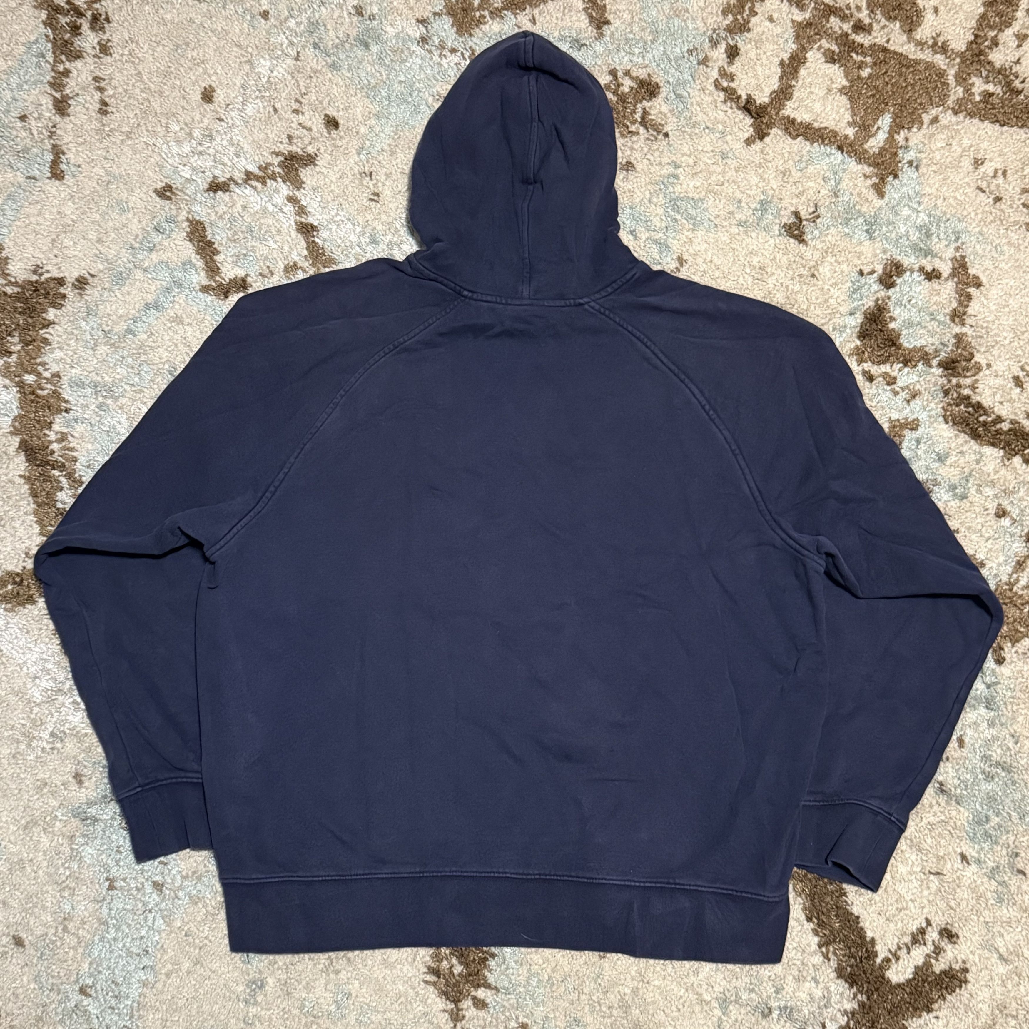 Nike × Vintage Vintage Nike Essential Hoodie Size Large Faded Navy Y2K Size US L / EU 52-54 / 3 - 3 Thumbnail