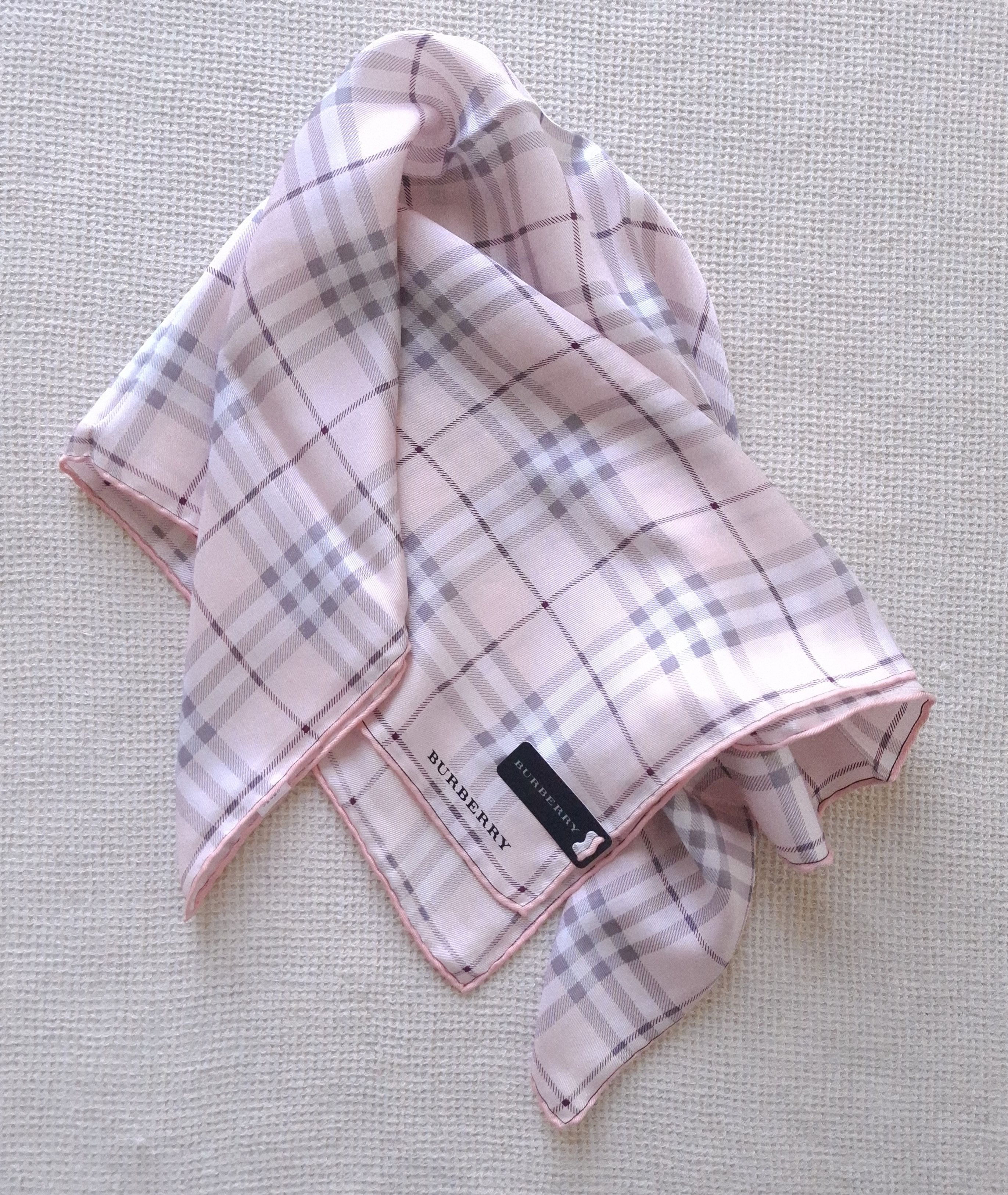 Japan Burberry scarf/bandana handkerchief silk/cotton