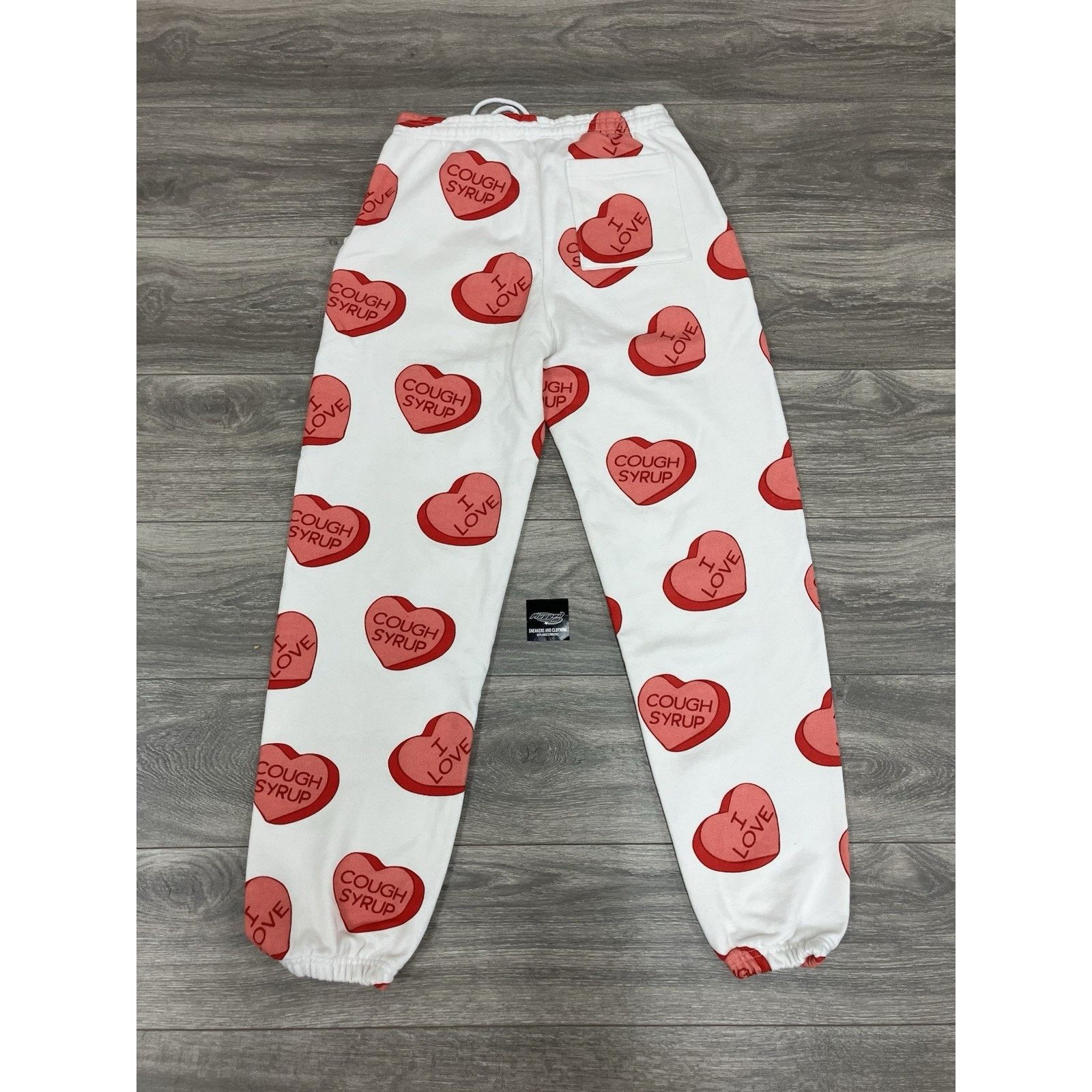 Awful Lot of Cough Syrup Awful Lot Of Cough Syrup Sweatpants ' Valentines ' RARE! NEW Size US 35 - 9 Thumbnail