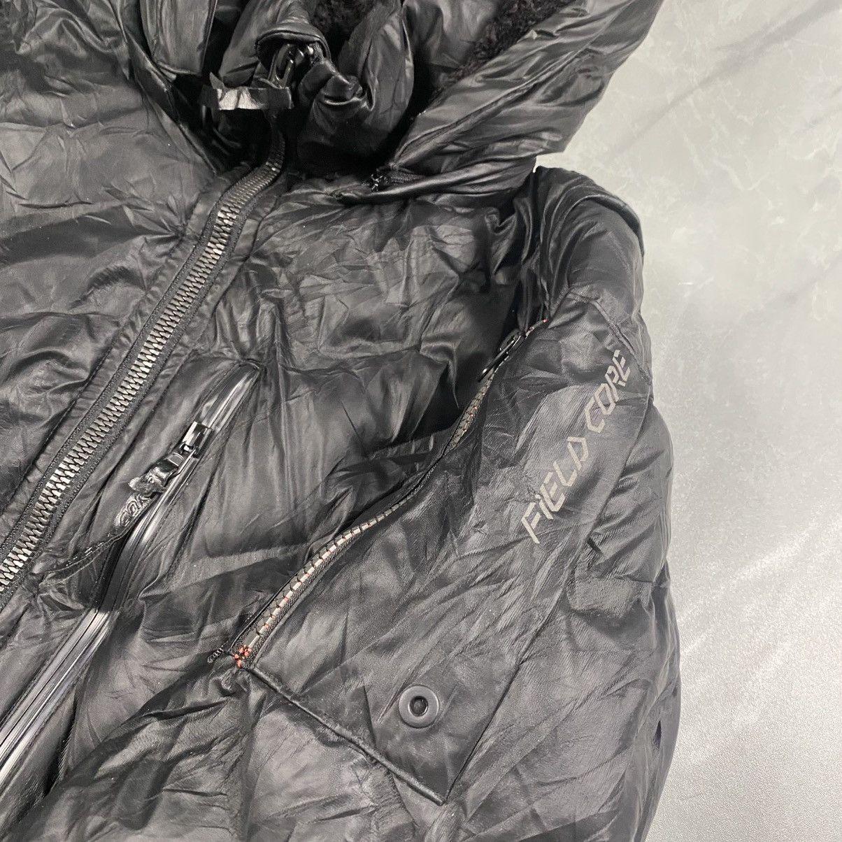 Japanese Brand Fieldcore Japan Puffer Fur Hooded Jacket Size US L / EU 52-54 / 3 - 8 Thumbnail