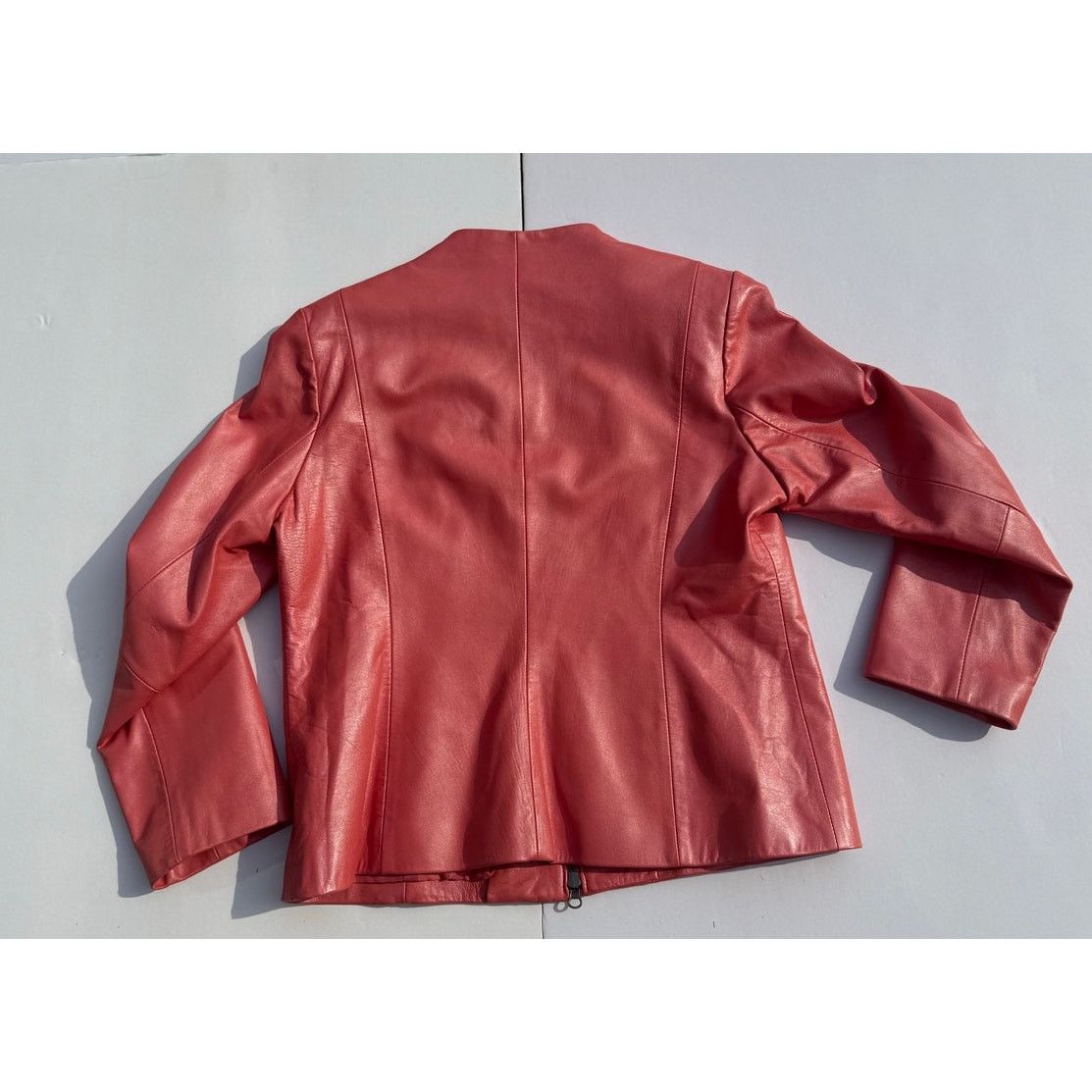 Alfani ALFANI Petite Genuine Leather Jacket Size M / US 6-8 / IT 42-44 - 3 Thumbnail