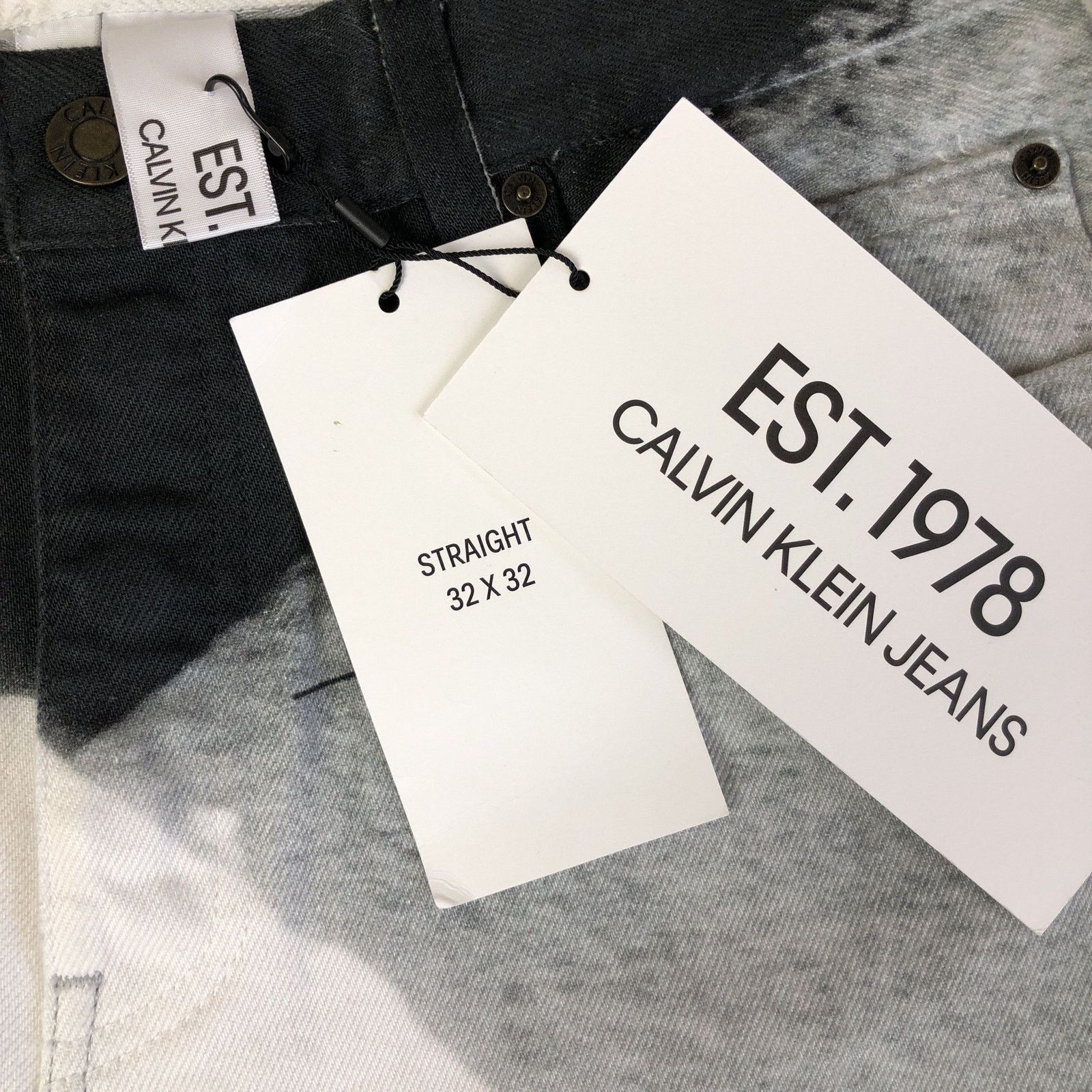 Calvin Klein × Calvin Klein 205W39NYC × Raf Simons Raf Simons Era EST. 1978 Moon Landings Straight Jeans Size US 32 / EU 48 - 7 Thumbnail
