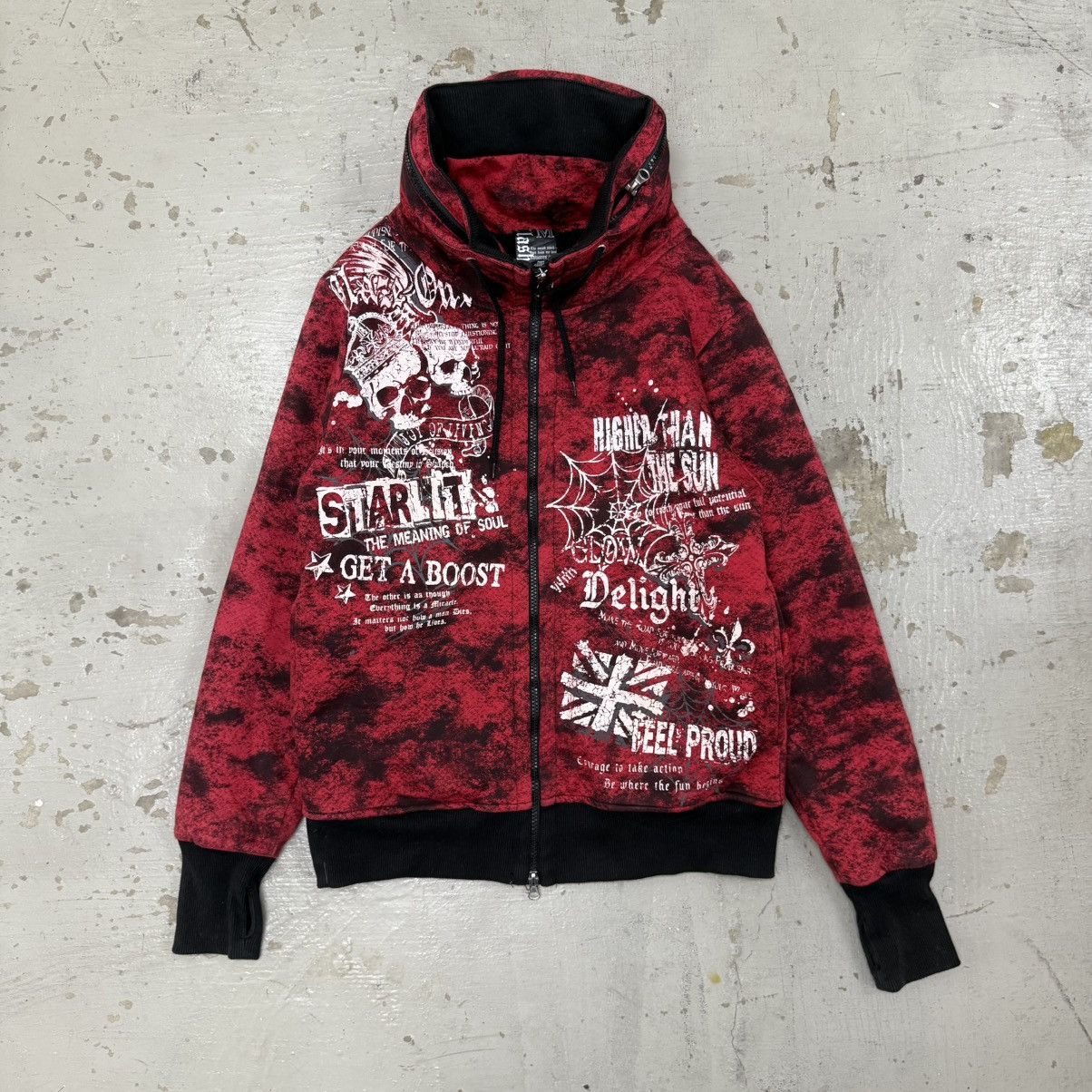 Clash Punk Poem Cross Seditionaries bono with hood jacket
