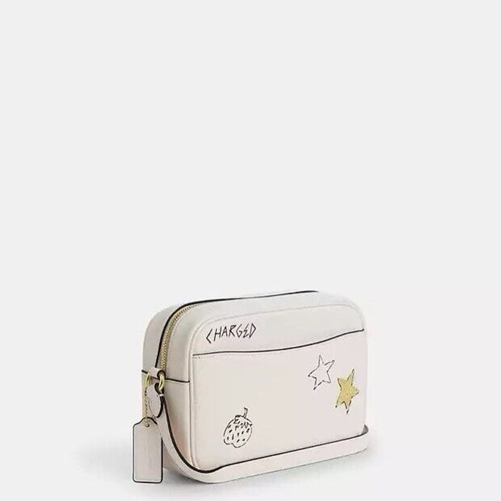 Coach NWT Coach Jamie Camera Bag Sketch Print Gold/Chalk CAT02 Size ONE SIZE - 7 Thumbnail