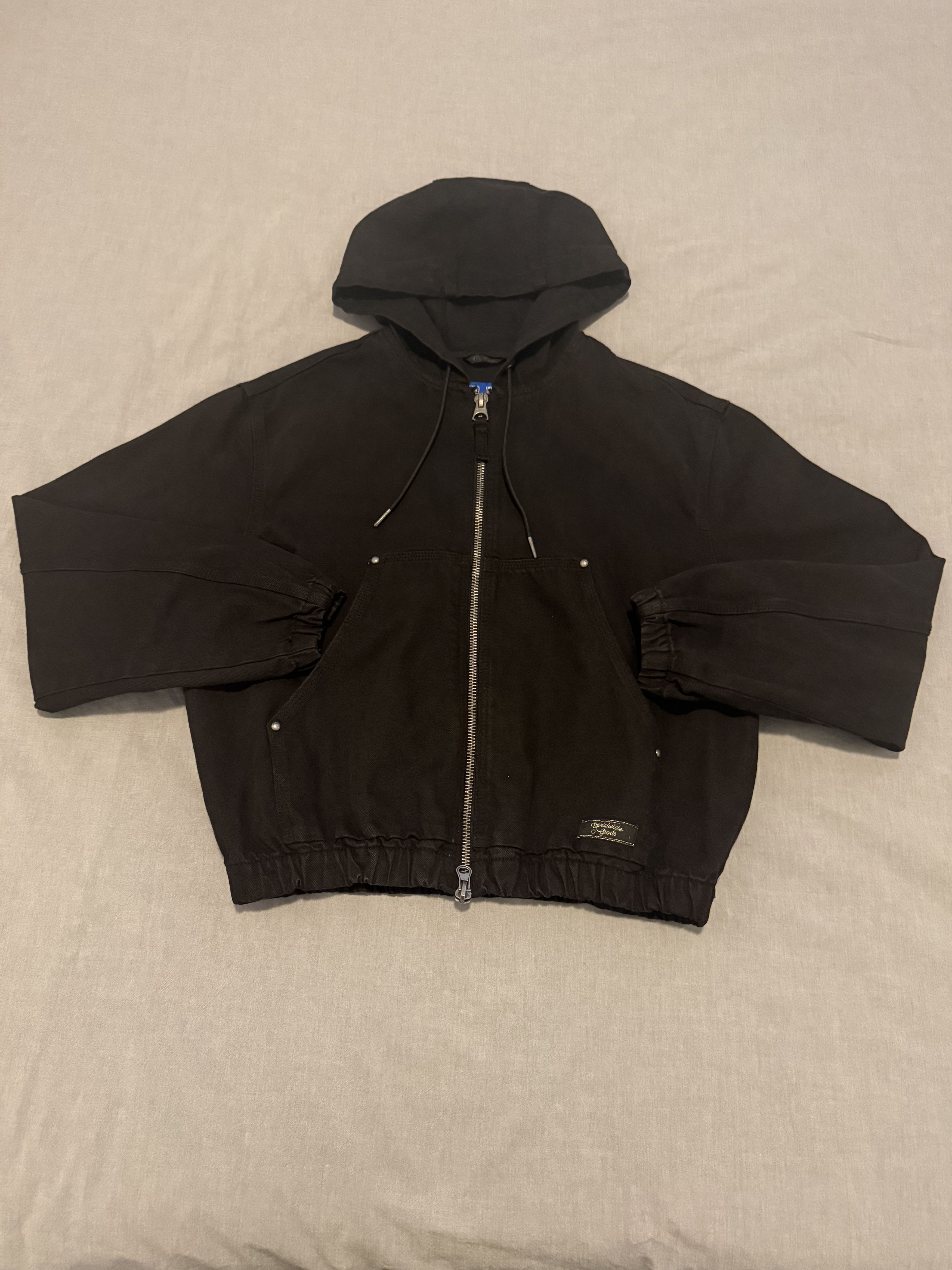 Zara Zara Origins Double Faced Cropped Wool Zip Jacket | Grailed