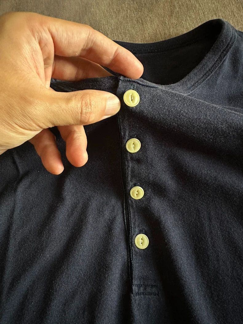 Visvim Short Sleeve Henley with Horn Buttons-2506 Size US M / EU 48-50 / 2 - 2 Thumbnail