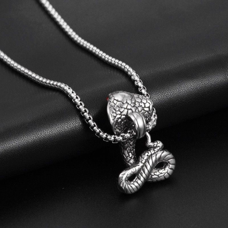 Jewelry Horror Cobra Pendant Necklace Size ONE SIZE - 3 Thumbnail