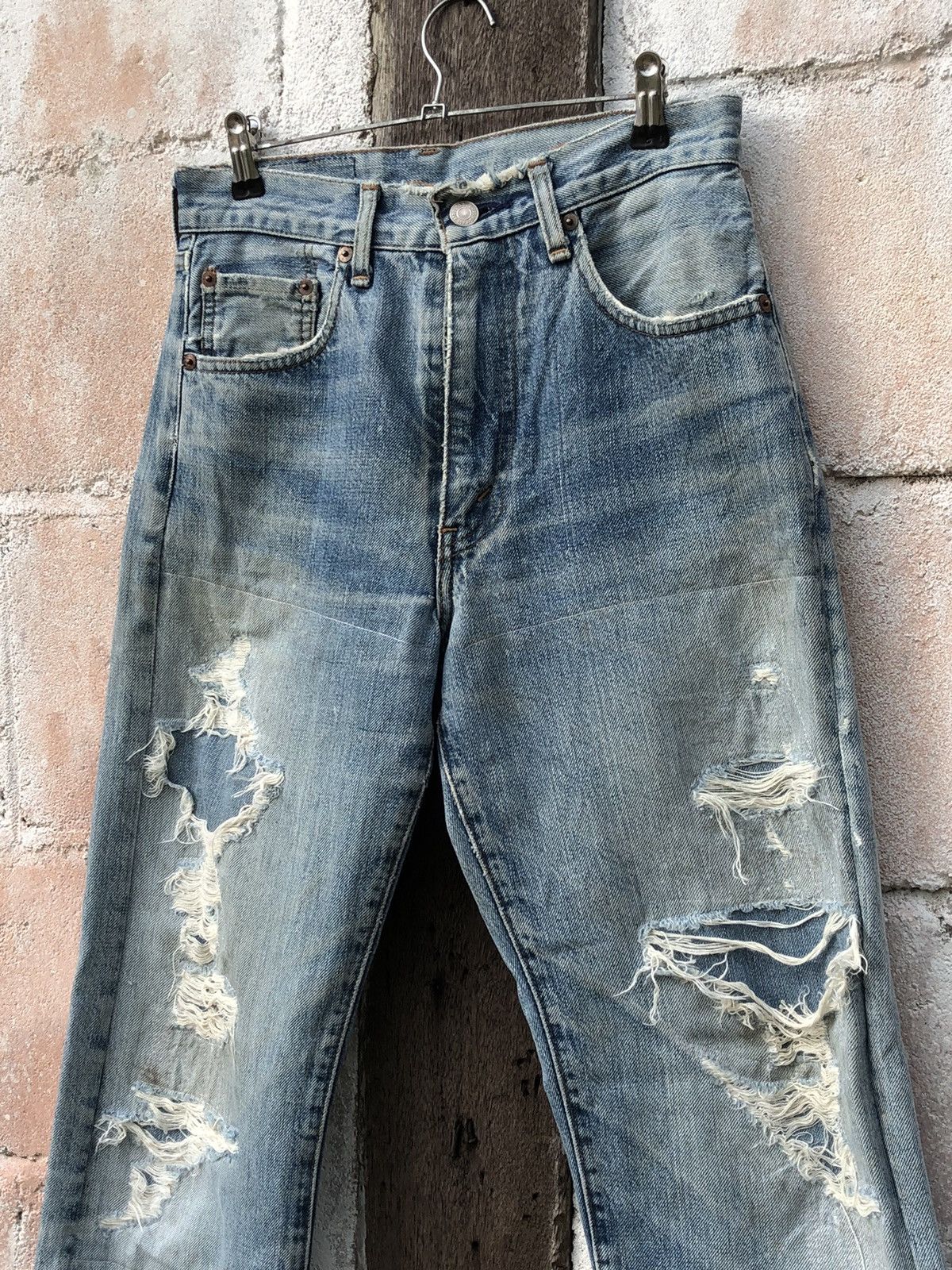 Levi's Levi’s 502 Big E J22 Distressed Denim Size US 28 / EU 44 - 4 Thumbnail