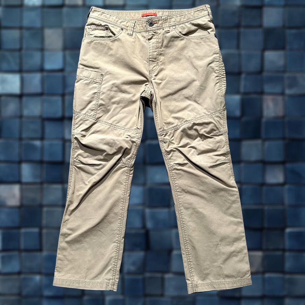 Vintage LL Bean Pants Mens 35x29 (35x27) Beige Riverton Canvas Workwear Utility Outdoor Size US 35 - 1 Thumbnail