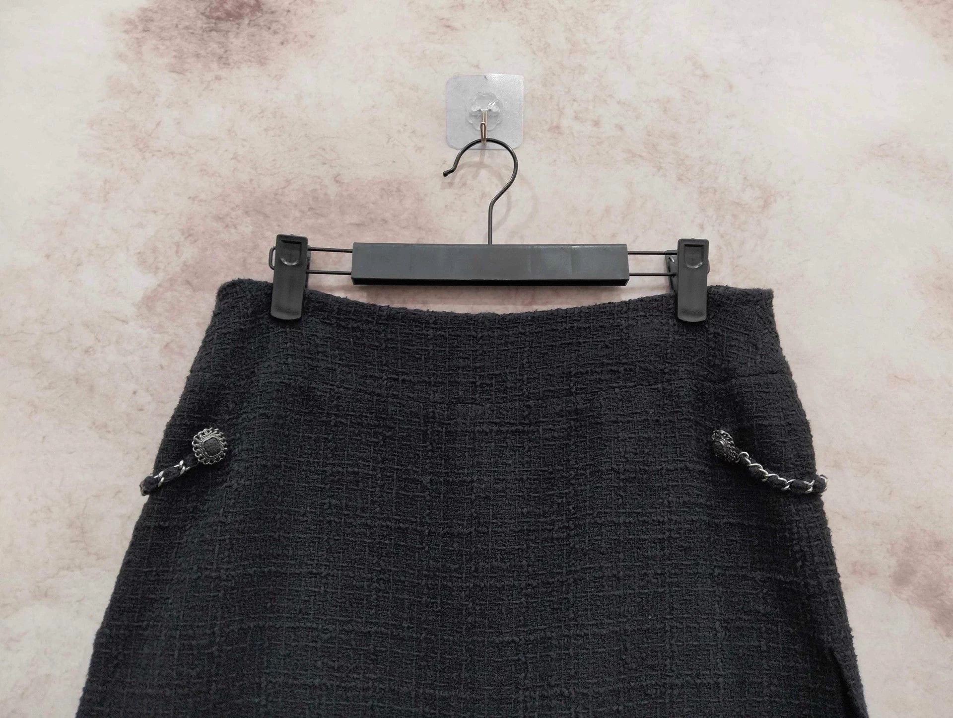 Chanel Chanel Ranch Chain Woven Black Skirt 38 95 New Size 27" / US 4 / IT 40 - 3 Thumbnail