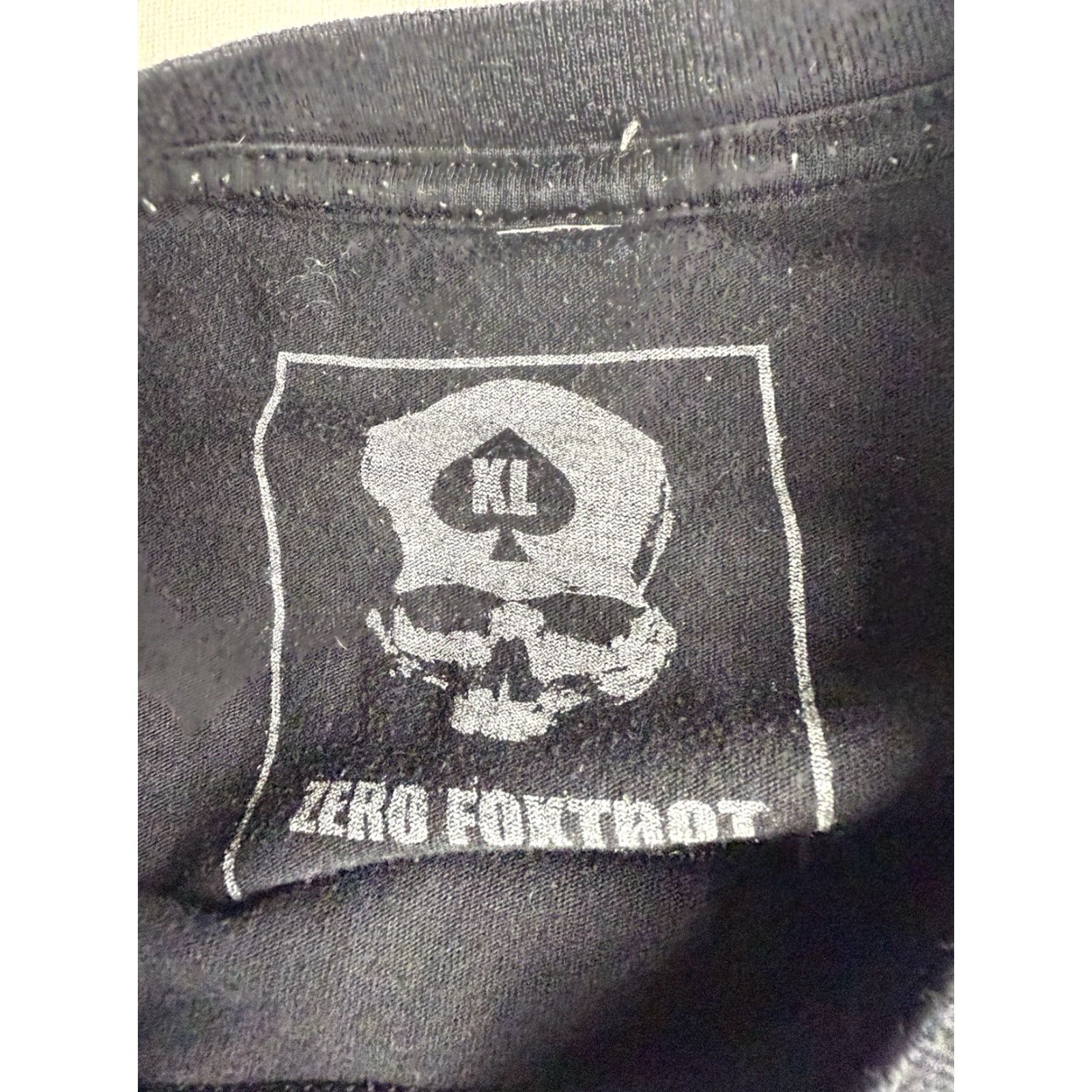 Vintage Zero Foxtrot No Rules Men's Black T-Shirt XL Size US XL / EU 56 / 4 - 2 Thumbnail