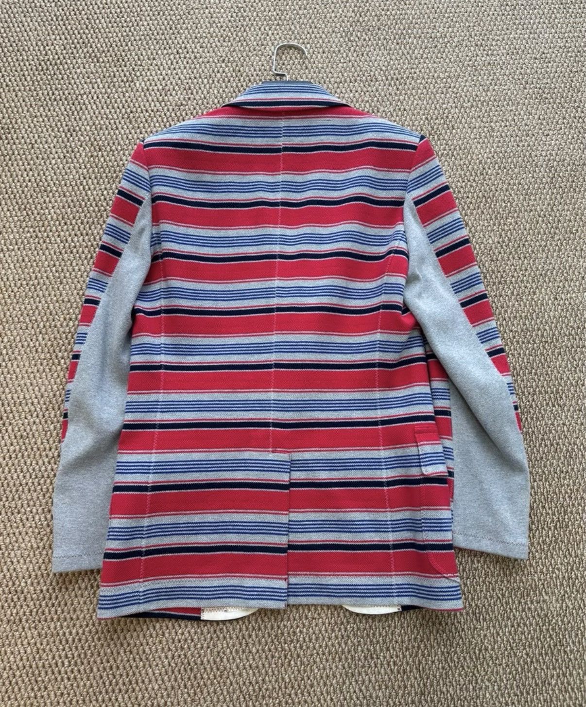 Comme des Garcons Comme des Garçons Stripe Collarless Blazer K23 Size US XS / EU 42 / 0 - 7 Thumbnail