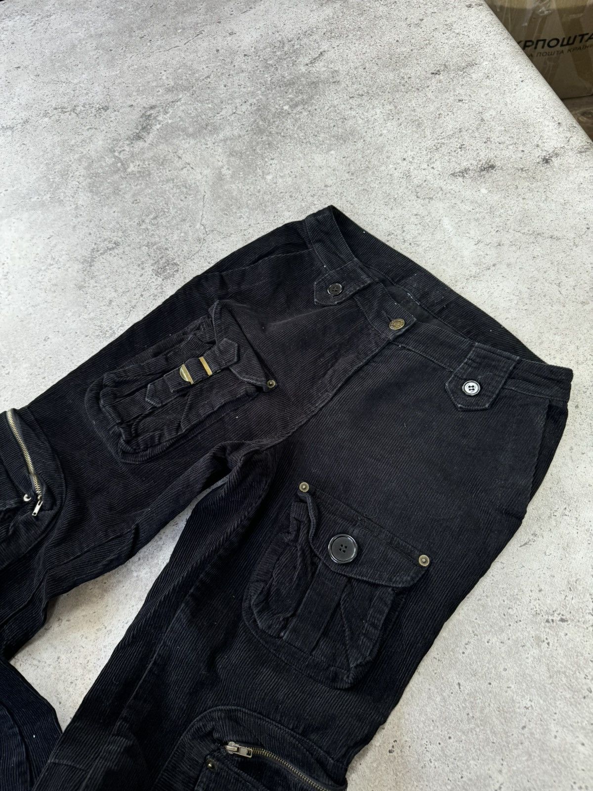 Junya Watanabe × Le Grande Bleu (L.G.B.) Vintage Flare Corduroy Junya Watanabe Style Pants Size 28" / US 6 / IT 42 - 3 Thumbnail