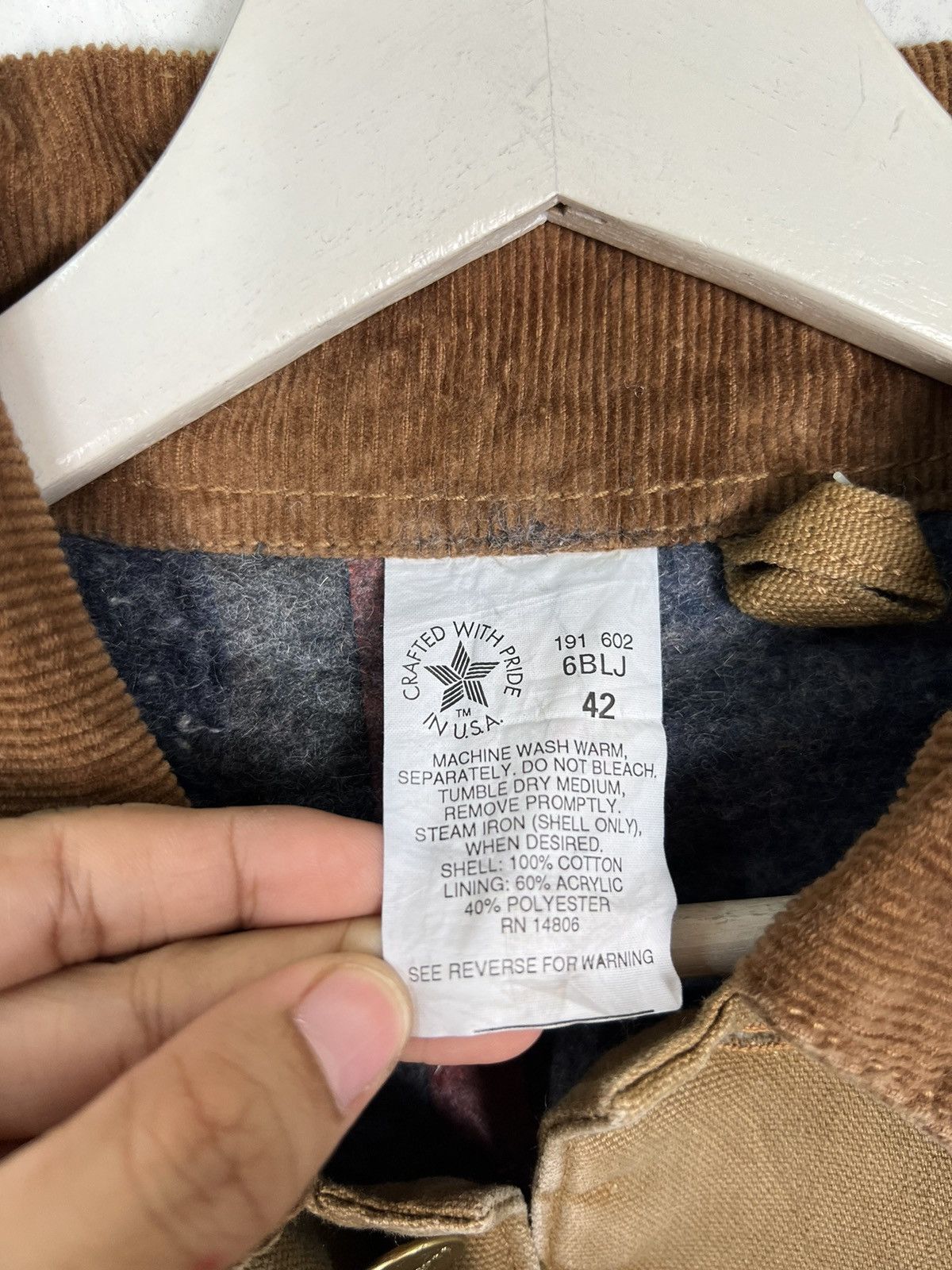 Carhartt 🔥 VINTAGE CARHARTT BLANKET CHORE JACKET MADE IN USA Size US L / EU 52-54 / 3 - 14 Thumbnail