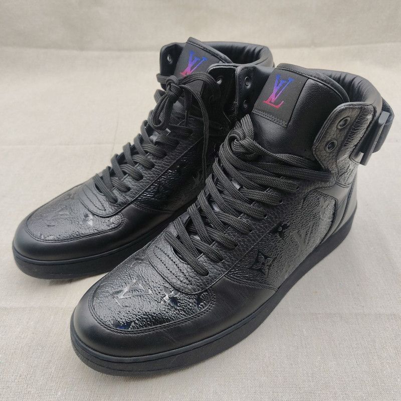 Louis Vuitton Louis Vuitton Rivoli Monogram High-Top Sneakers - Size US 9.5 / EU 42-43 - 1 Thumbnail