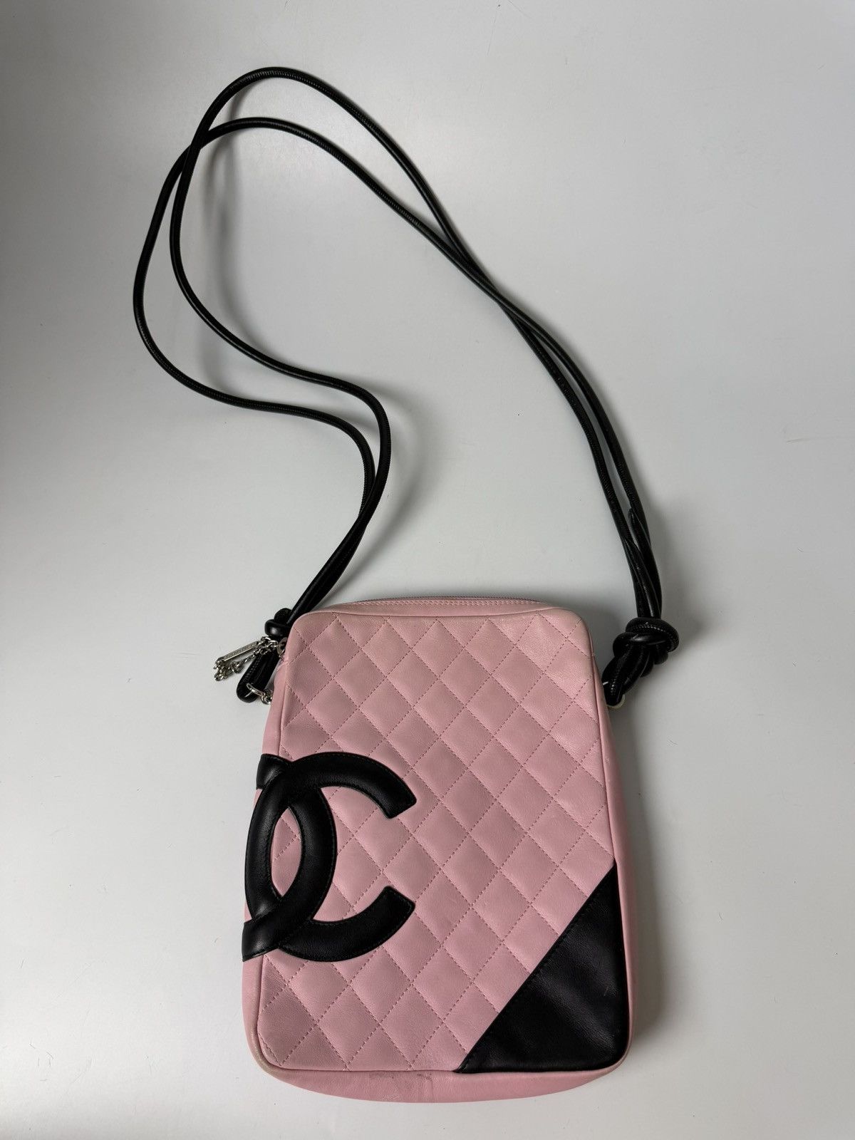 Chanel 2003 Chanel Pink Cambon Ligne Messenger Bag Size ONE SIZE - 3 Thumbnail