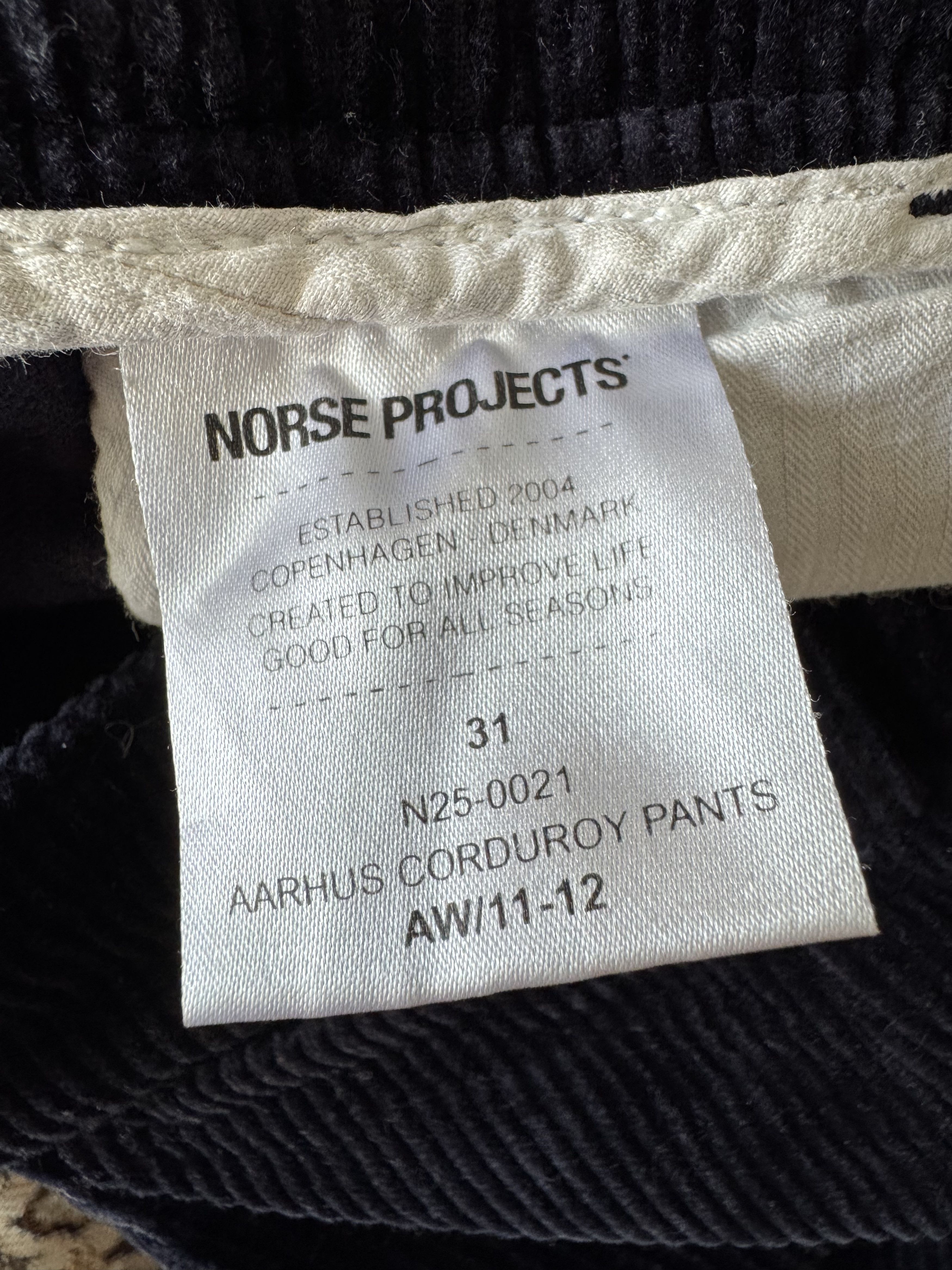 Norse Projects Norse Projects Aros Corduroy Pants Velour Size US 31 - 4 Thumbnail
