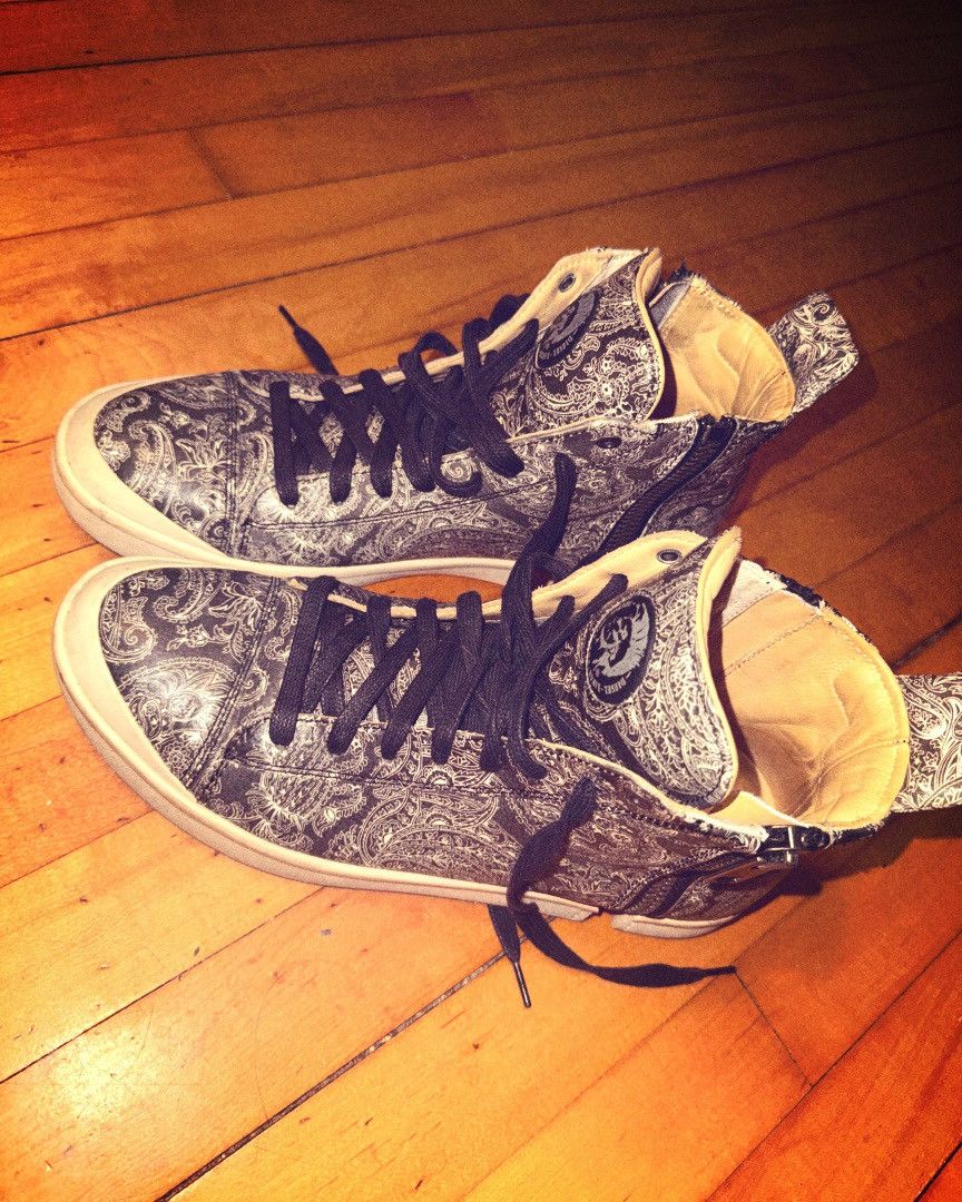 Diesel Diesel S-nentish Paisley Hi-tops Size US 11 / EU 44 - 2 Thumbnail