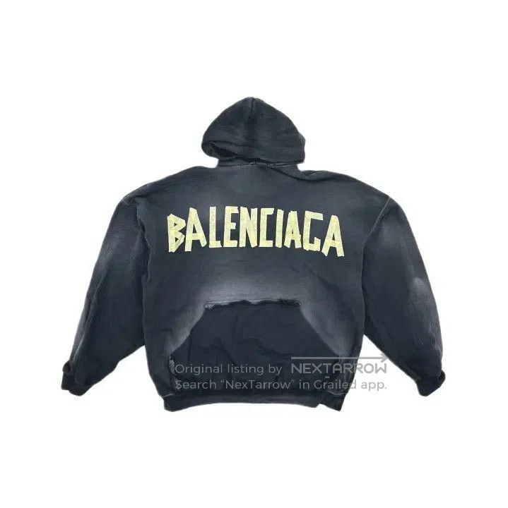 Balenciaga Balenciaga Logo Print Relaxed Fit Hoodie. Size US L / EU 52-54 / 3 - 2 Thumbnail