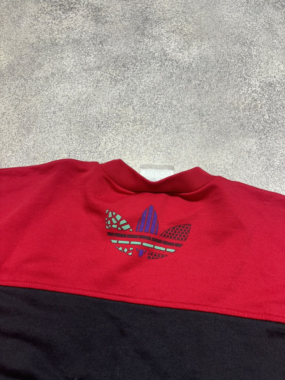 Adidas × Vintage Adidas Vintage Sweatshirt Multicolour Big Logo Y2K size M Size US M / EU 48-50 / 2 - 10 Thumbnail