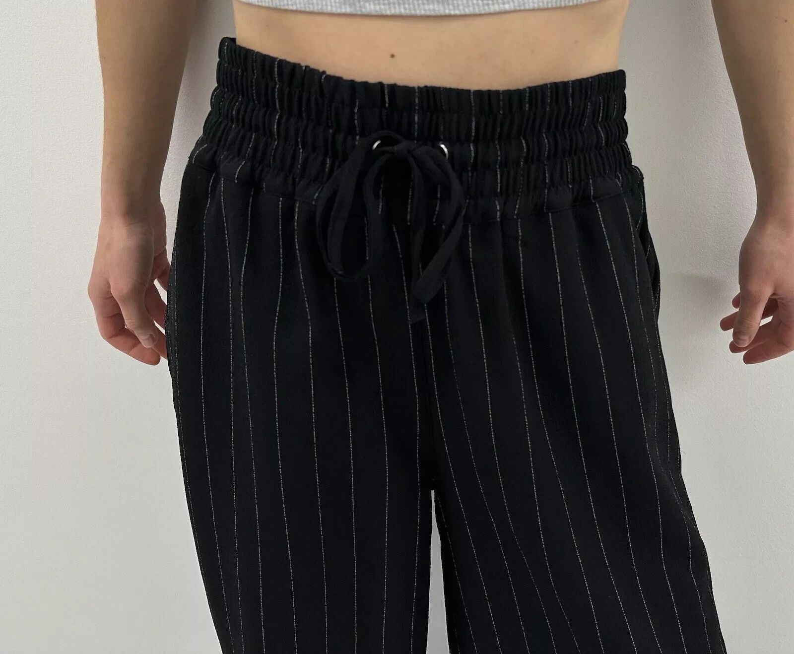 Ganni Ganni Trousers Stripped Polyester Womens Pants Size 36 Size 25" / US 0 / IT 36 - 5 Thumbnail