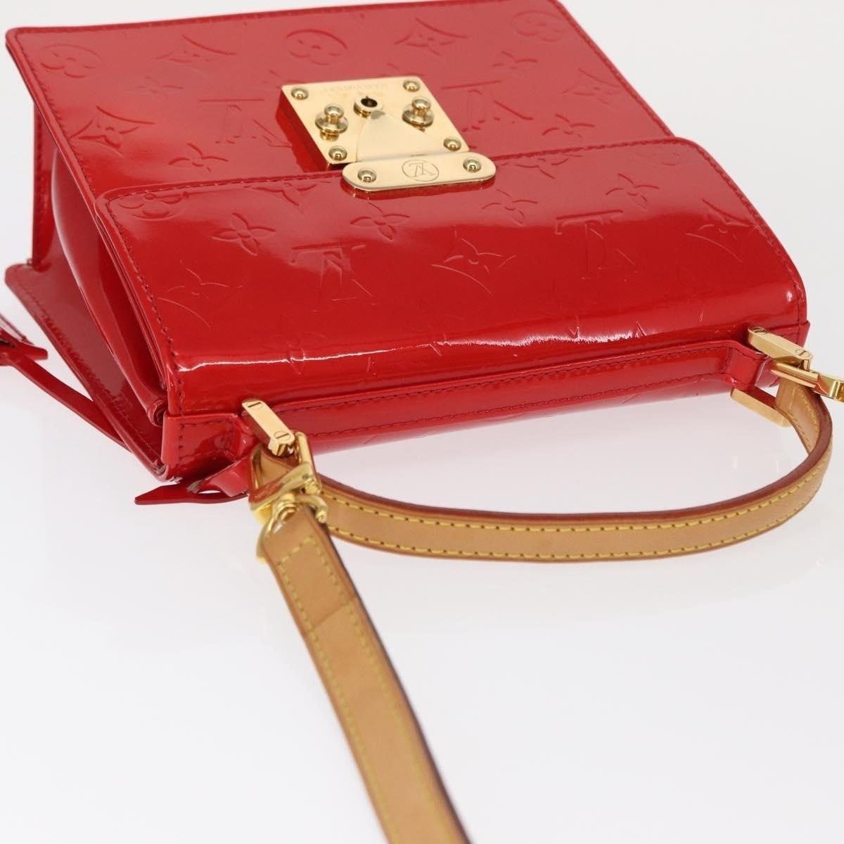 Louis Vuitton Louis Vuitton Monogram Vernis Spring Street Handbag Red Size ONE SIZE - 5 Thumbnail