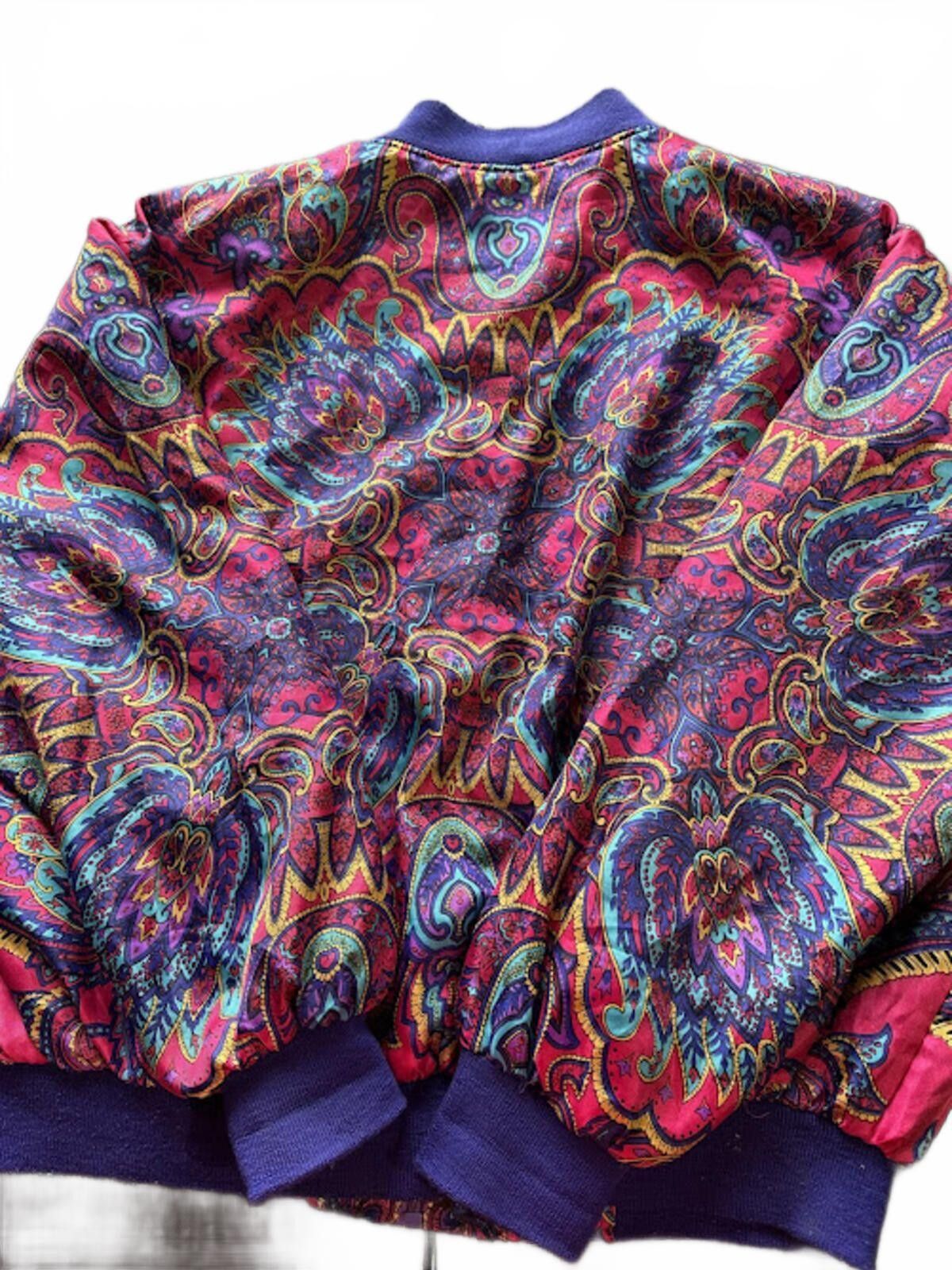 Other Vintage Paisley Bomber Jacket Polyester L Size L / US 10 / IT 46 - 2 Thumbnail