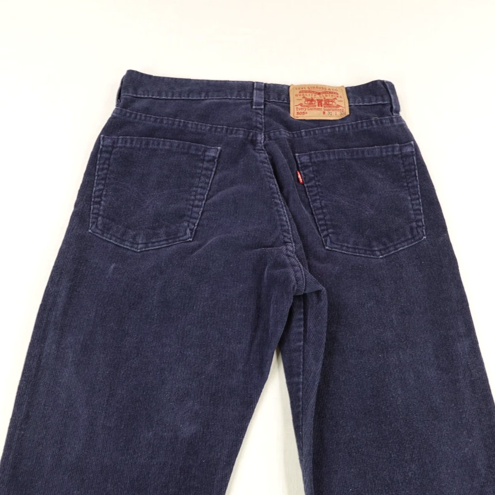 Levi's Vintage Levi's Pants Men 31x32 Blue 505 Corduroy Cords Relaxed Fit Straight Y2K Size US 30 / EU 46 - 6 Thumbnail
