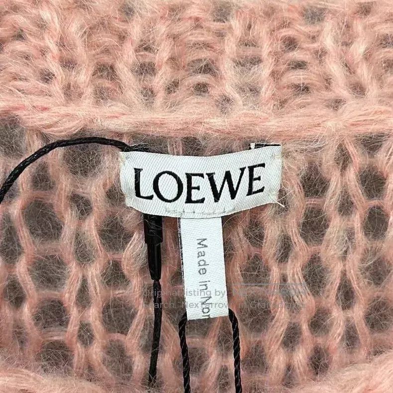Loewe Loewe Pink Big Logo Mohair Sweater Size XS / US 0-2 / IT 36-38 - 4 Thumbnail
