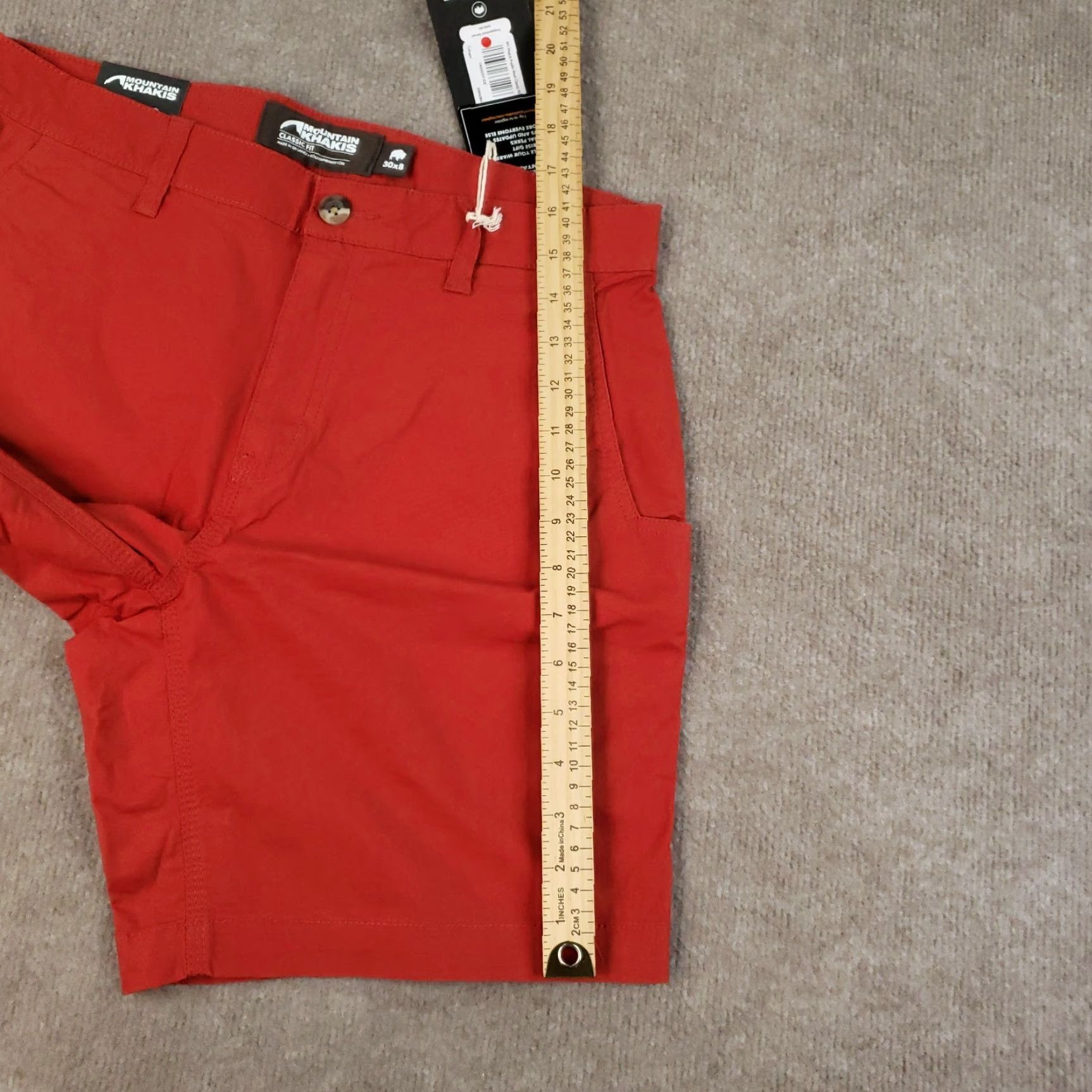 Mountain Khakis VINTAGE Mountain Khakis Shorts Mens Size 30 Red Stretch Poplin Classic Fit Lightweight Size US 30 / EU 46 - 5 Thumbnail
