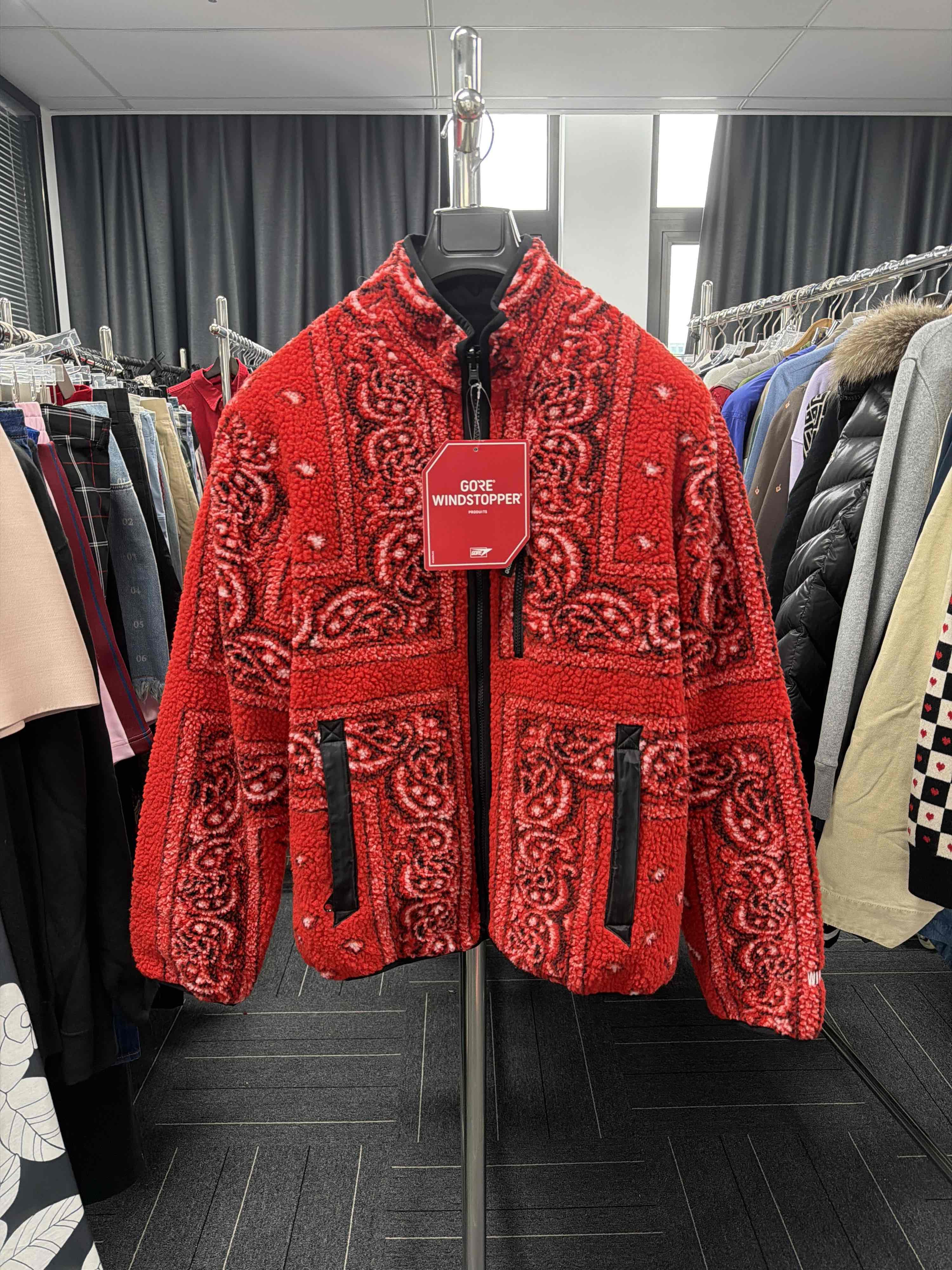 Supreme Supreme Bandana Fleece Jacket Red Size L Size US L / EU 52-54 / 3 - 1 Thumbnail