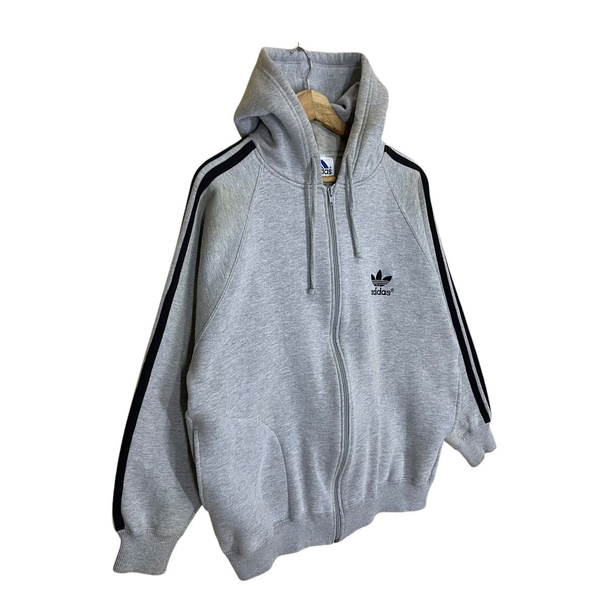 Adidas Vintage 90s Adidas Small Logo Zipper Hoodie Size US S / EU 44-46 / 1 - 2 Thumbnail
