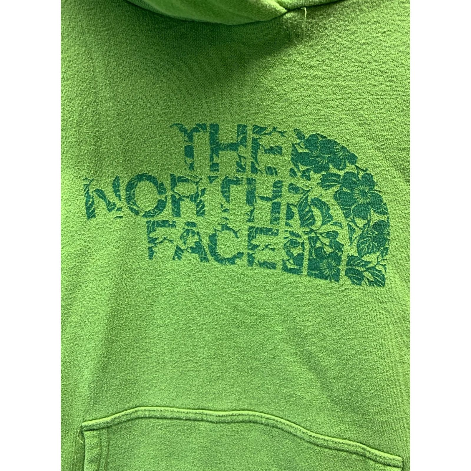 The North Face The North Face Women’s S Green Hoodie Floral Logo #2675 Pullover Size S / US 4 / IT 40 - 3 Thumbnail