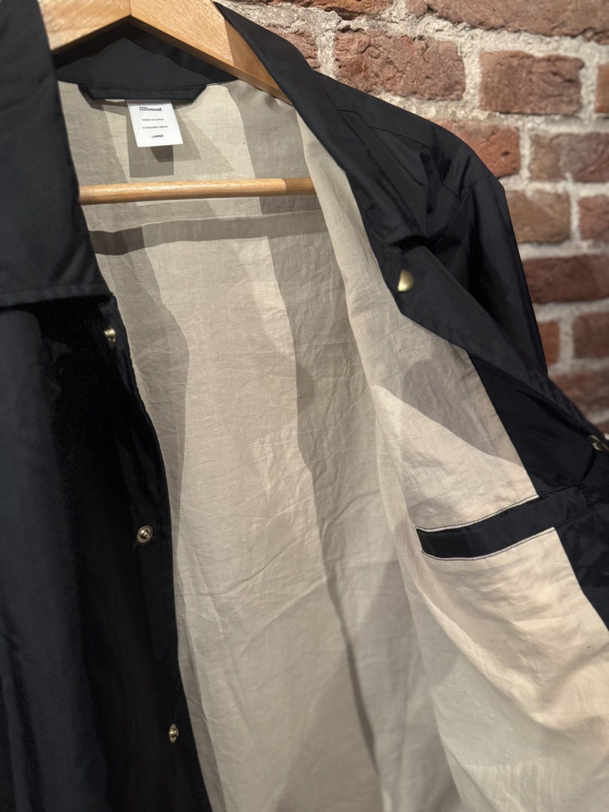 JJJJound Jjjjound J/90 Black Coach Jacket - Large (deadstock) Size US L / EU 52-54 / 3 - 3 Thumbnail