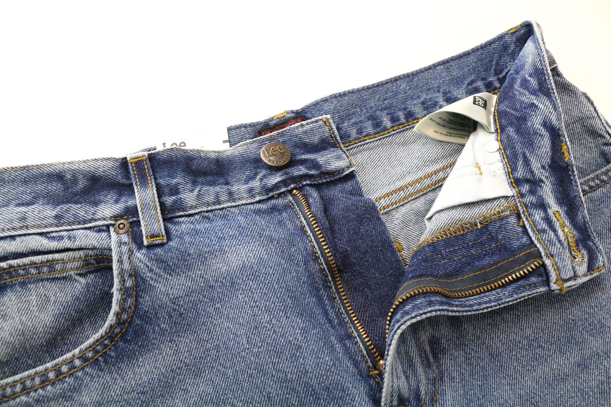 Lee W31/L32 Blue Loose Straight Distressed Jeans 74363 Size US 31 - 4 Thumbnail