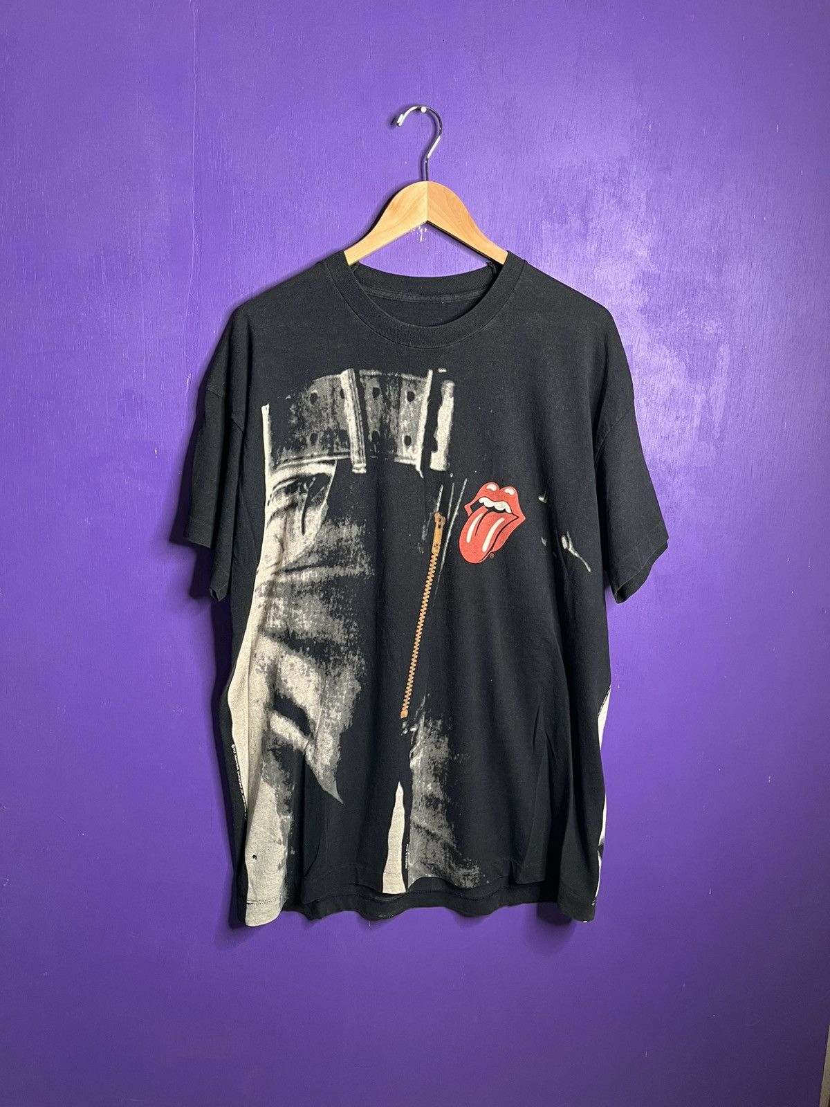 Vintage 1995 Rolling stones sticky fingers AOP tour tee