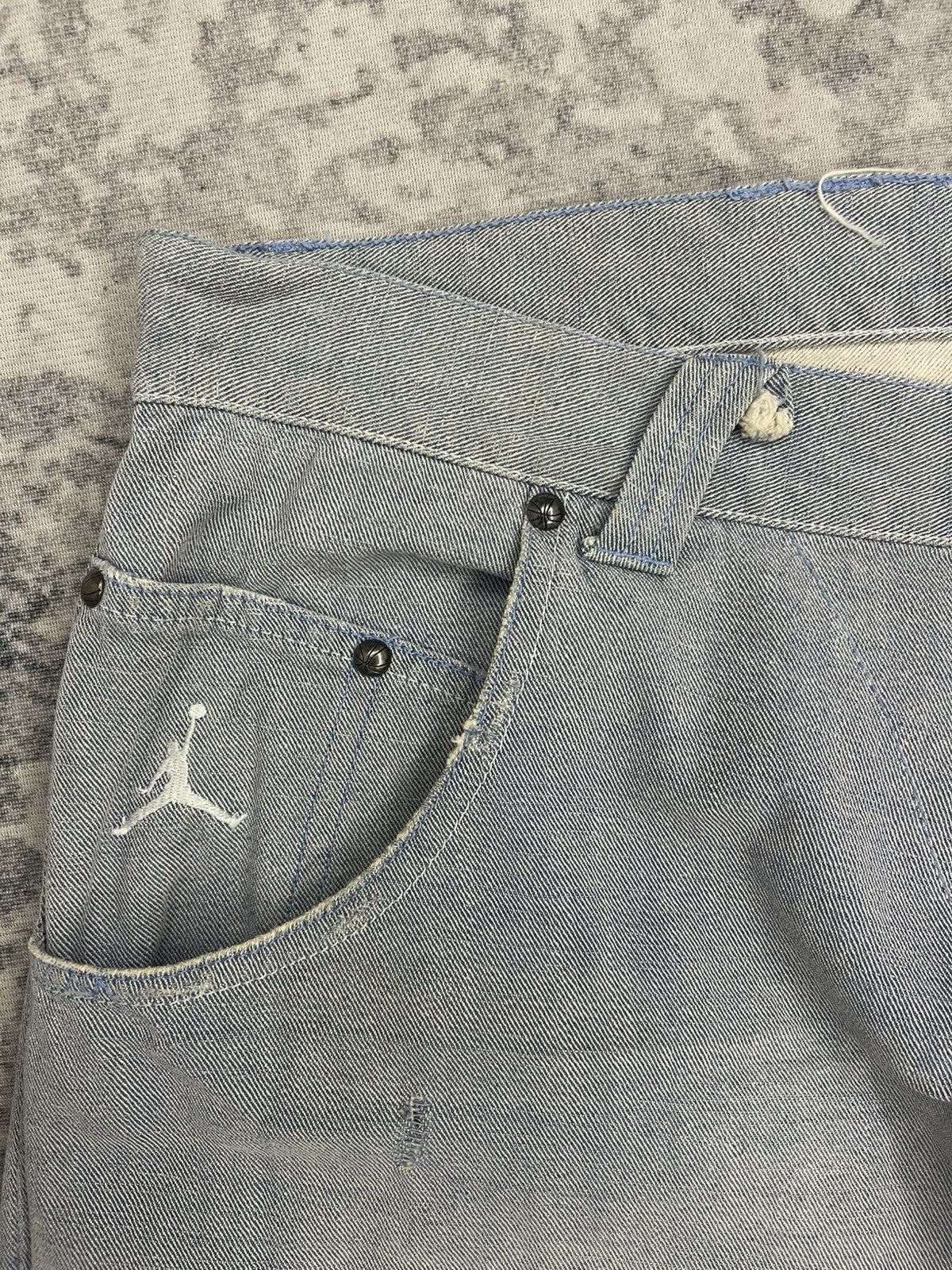 Nike Vintage 2005 Air Jordan 20th Anniversary Baggy Denim Jeans Size US 34 / EU 50 - 5 Thumbnail