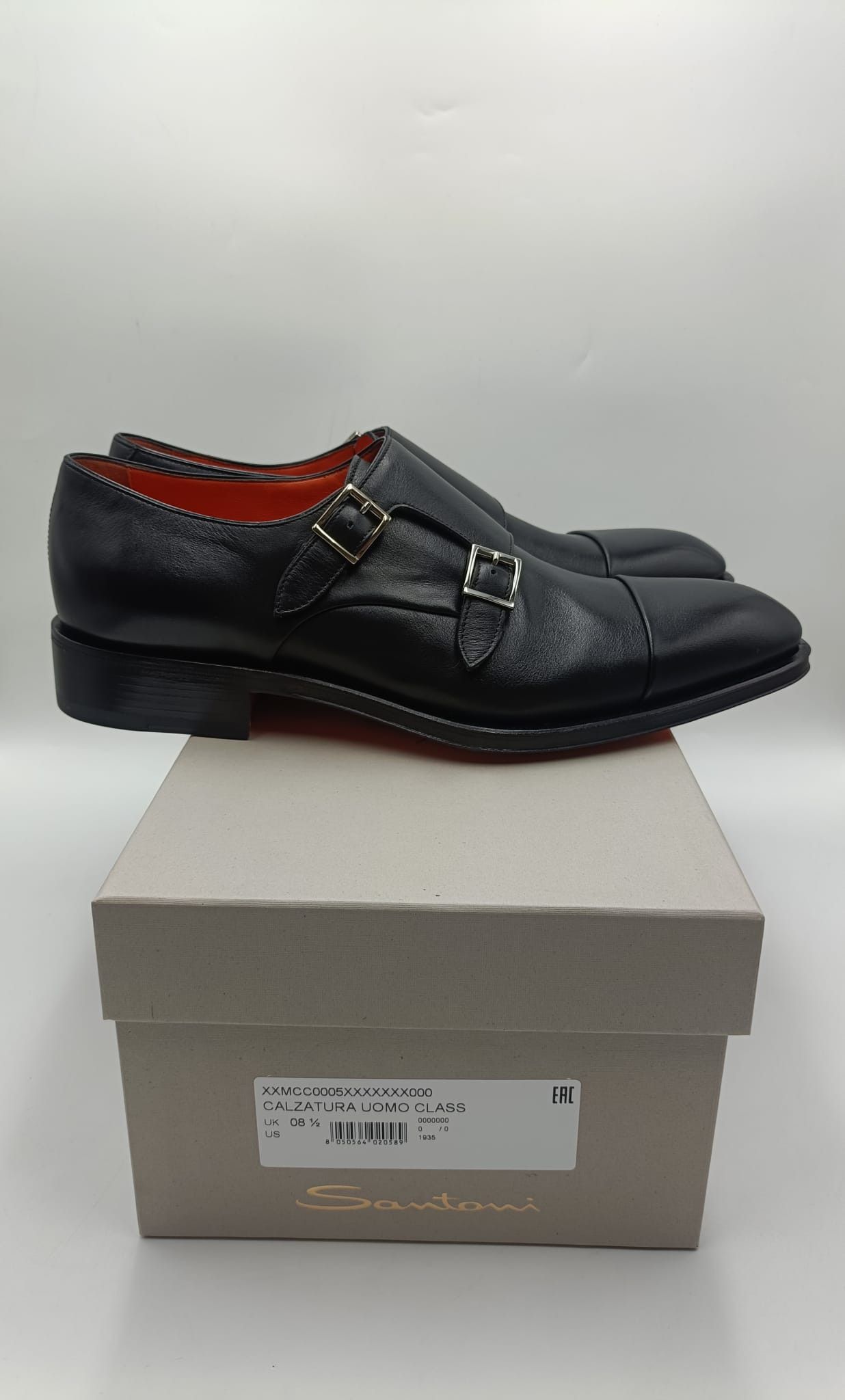 Santoni Santoni Double Monk Strap Black Leather Goodyear Welted Size US 9.5 / EU 42-43 - 8 Thumbnail